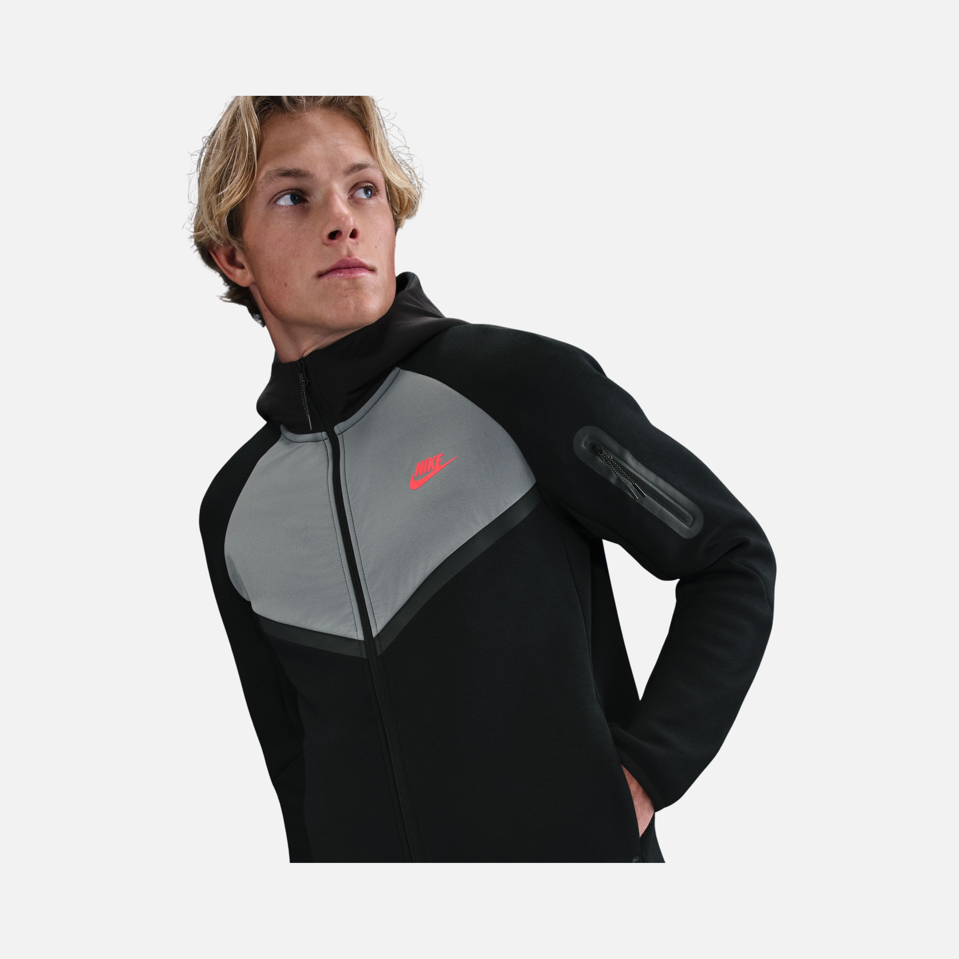 Nike M Tech Fleece Mix Wr Hoodie Erkek Ceket | Barçın