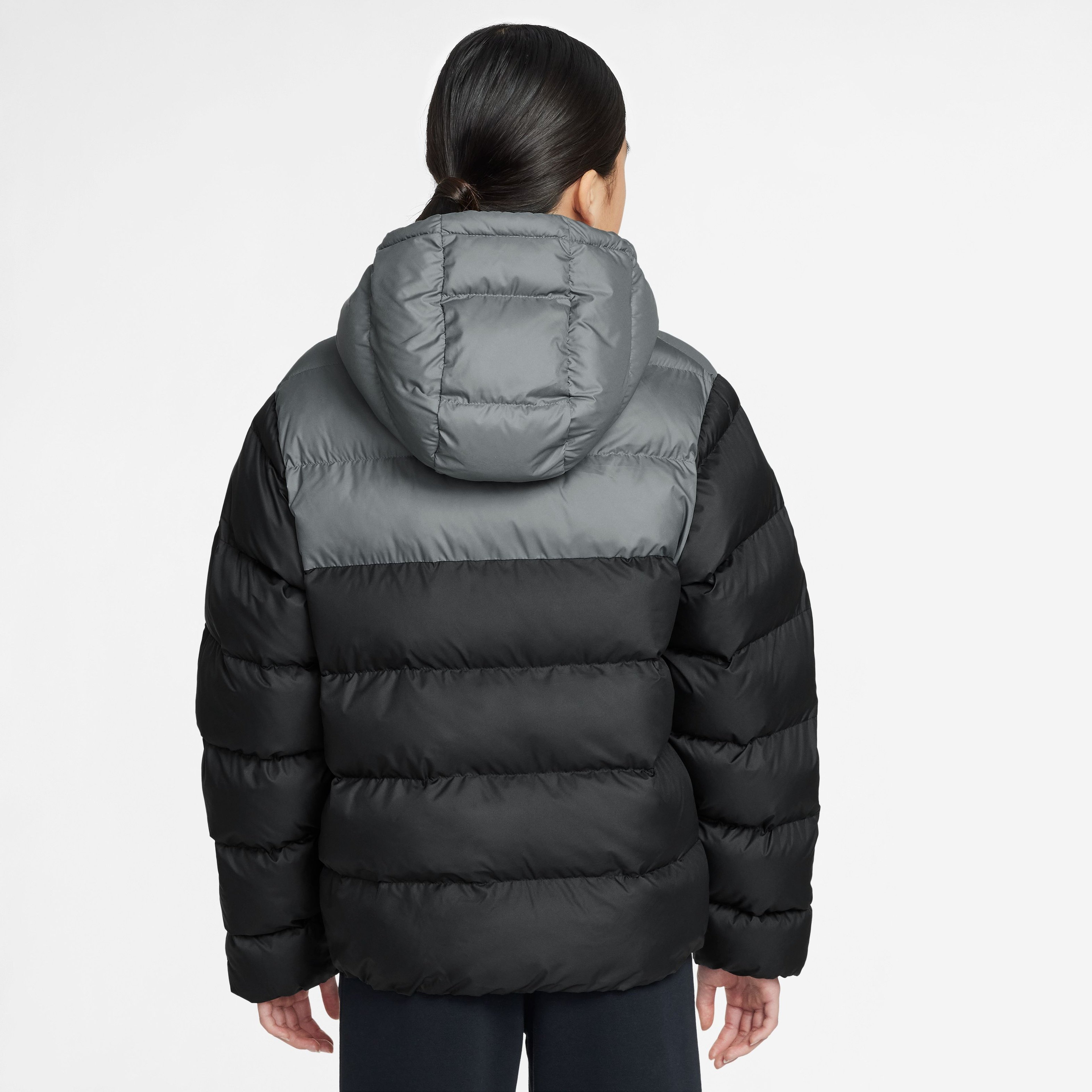Nike Nsw Tf Adp Puffer Colorblock Çocuk Kapüşonlu Mont