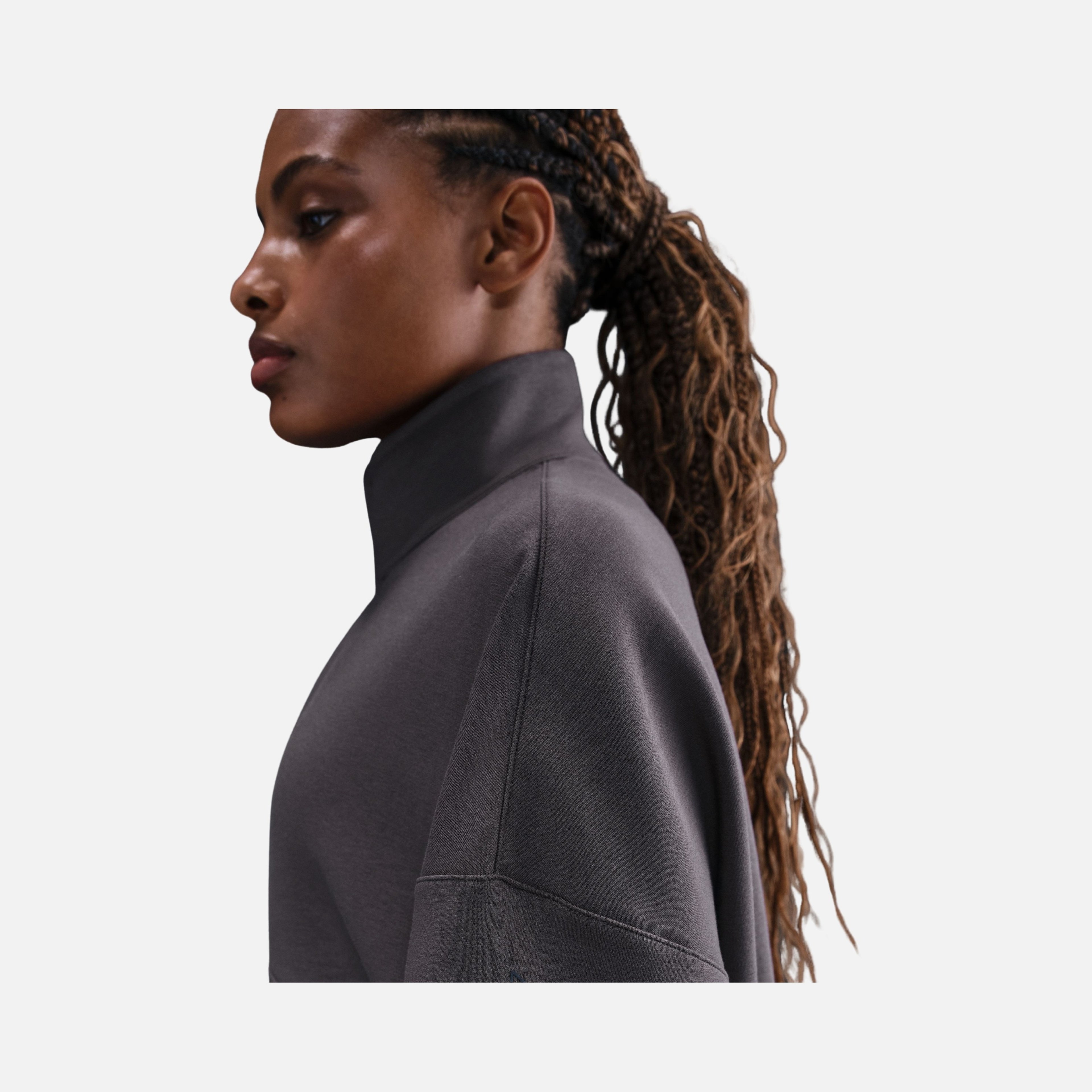 Nike 24.7 Dri-Fit Half-Zip Soft Knit Training Kadın Sweatshirt
