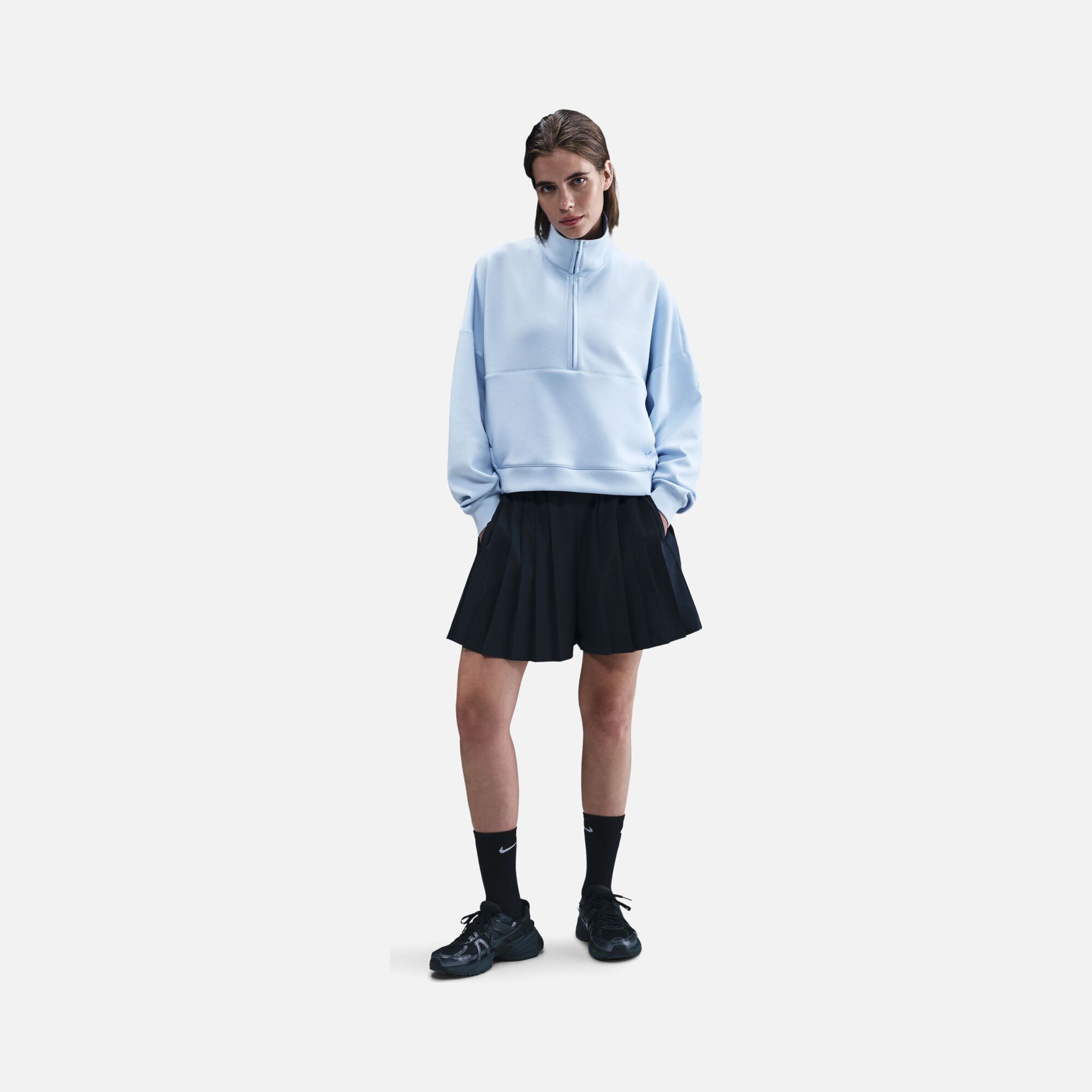 Nike 24.7 Dri-Fit Half-Zip Soft Knit Training Kadın Sweatshirt