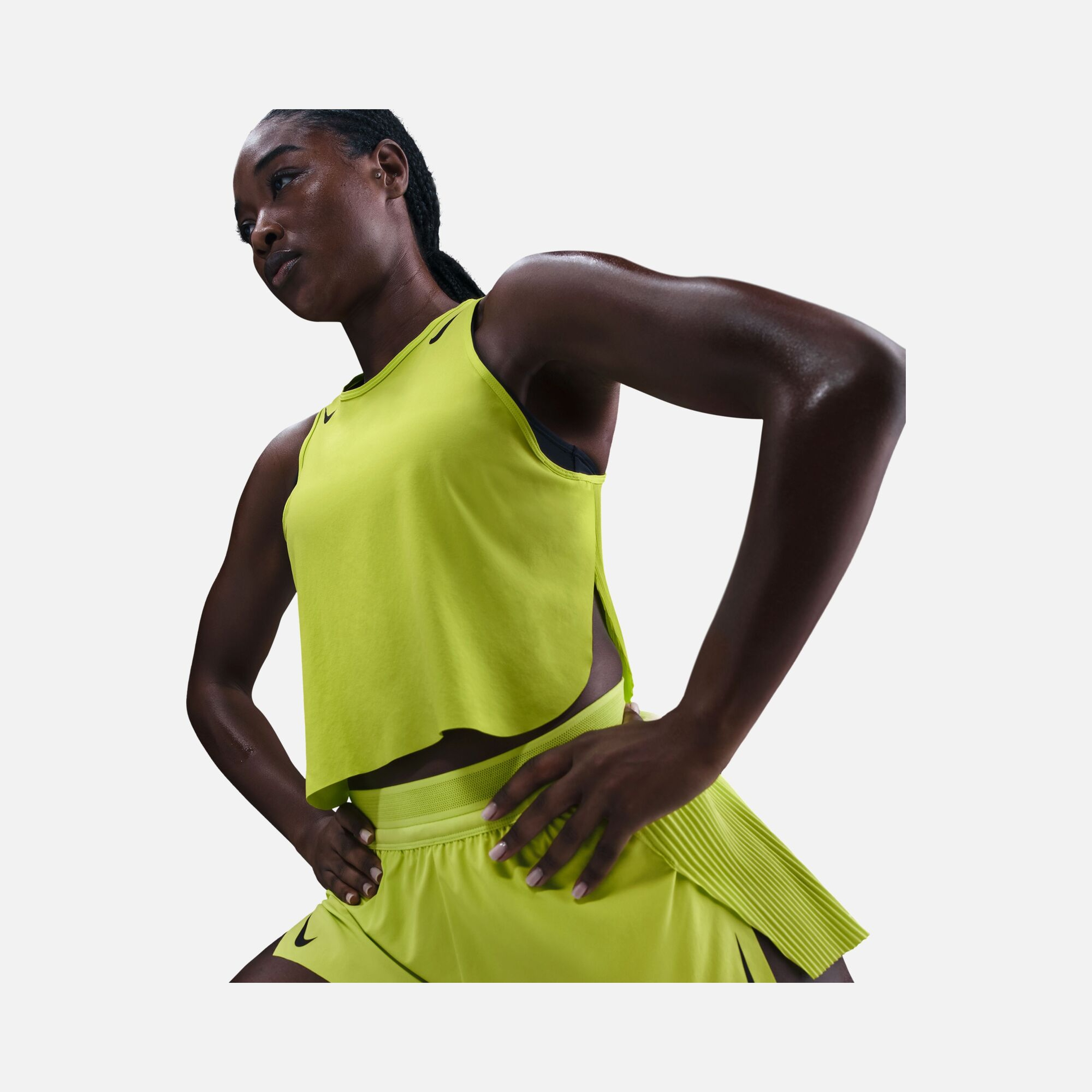 Nike AeroSwift Dri-Fit ADV Mid-Rise Brief-Lined 3" Running Kadın Şort