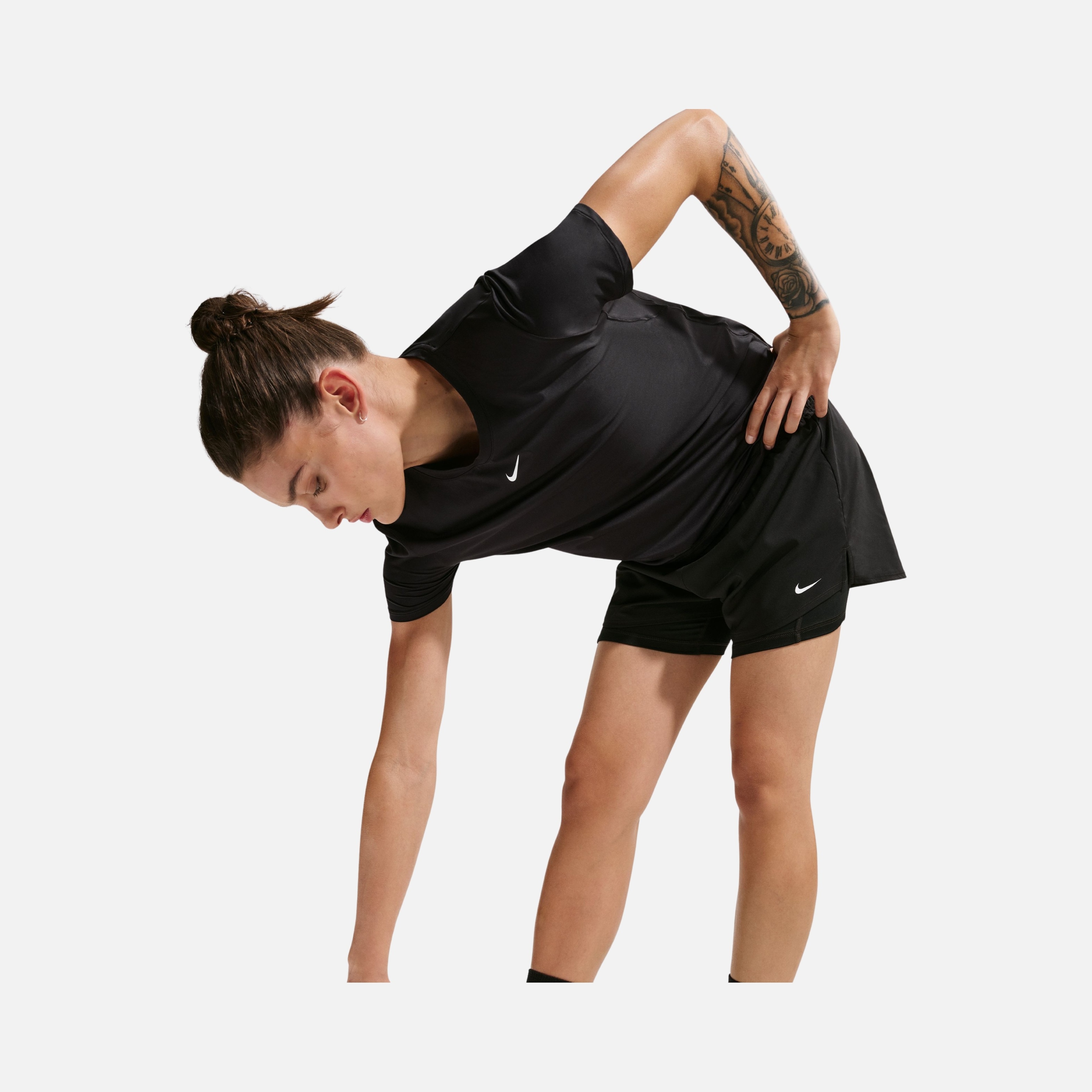 Nike Dri-Fit One High-Waisted 3" 2-in-1 Training Kadın Şort