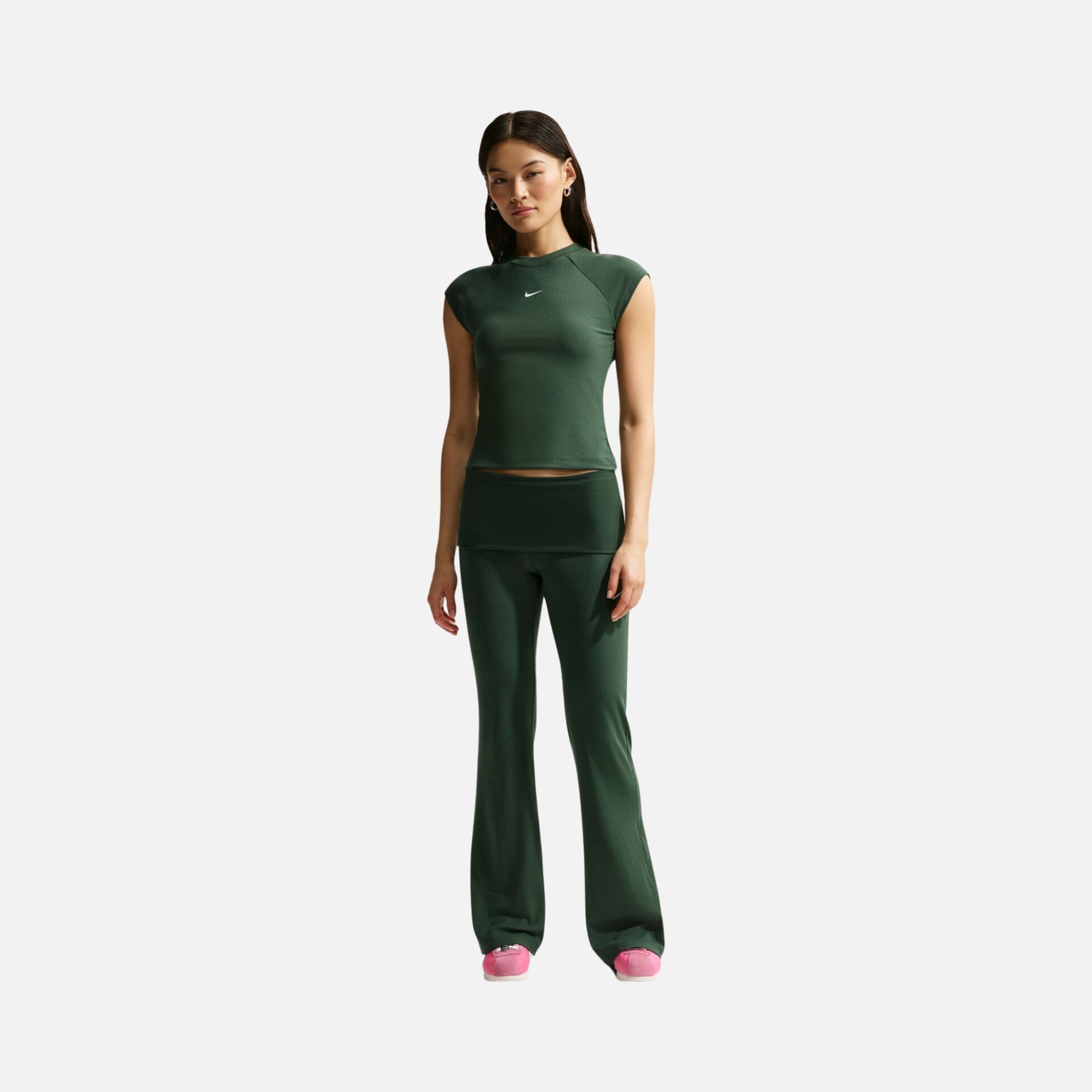 Nike Nsw Chill Knit Rib Ss Top Kadın Tişört