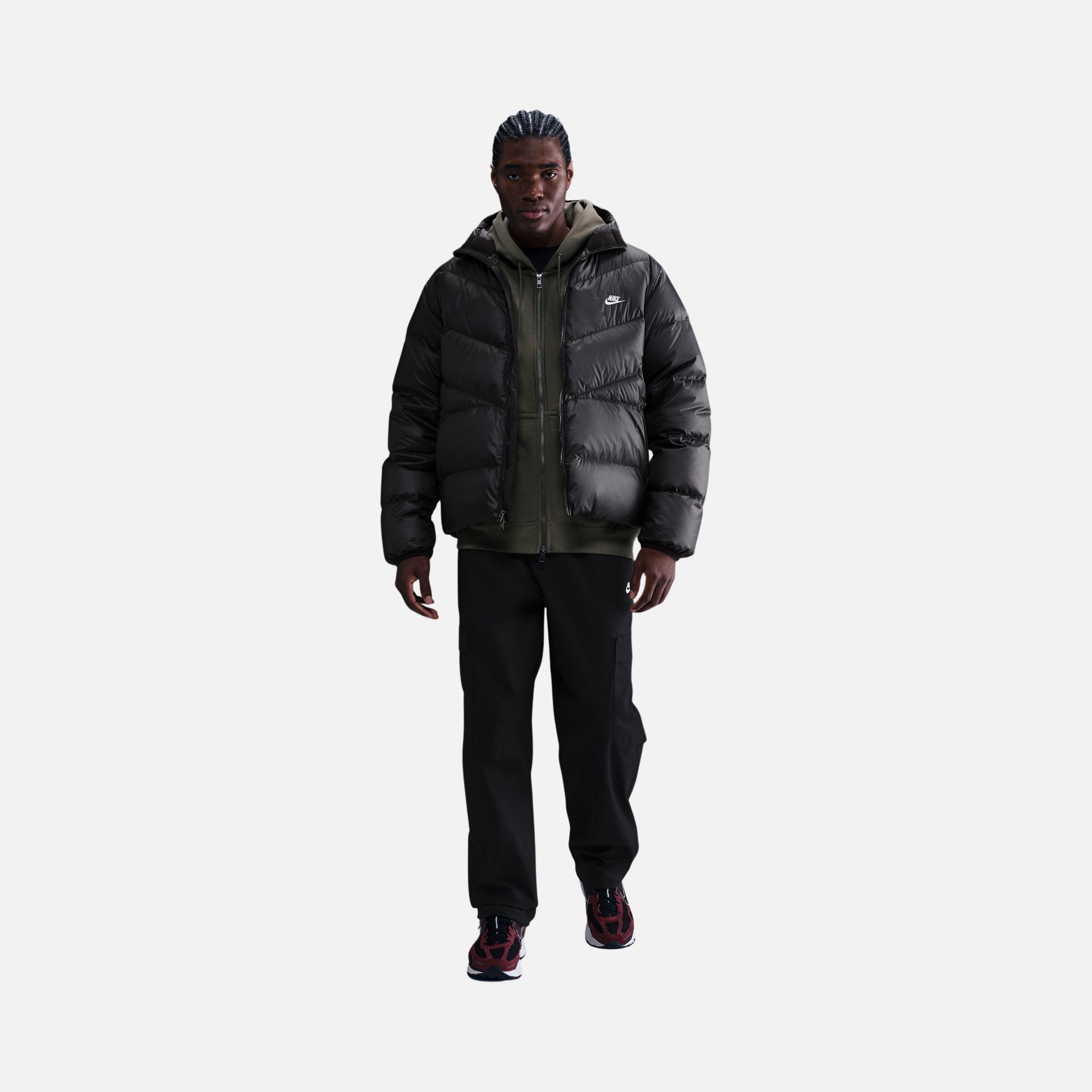 Nike Windrunner Stmnt Down Erkek Kapüşonlu Mont