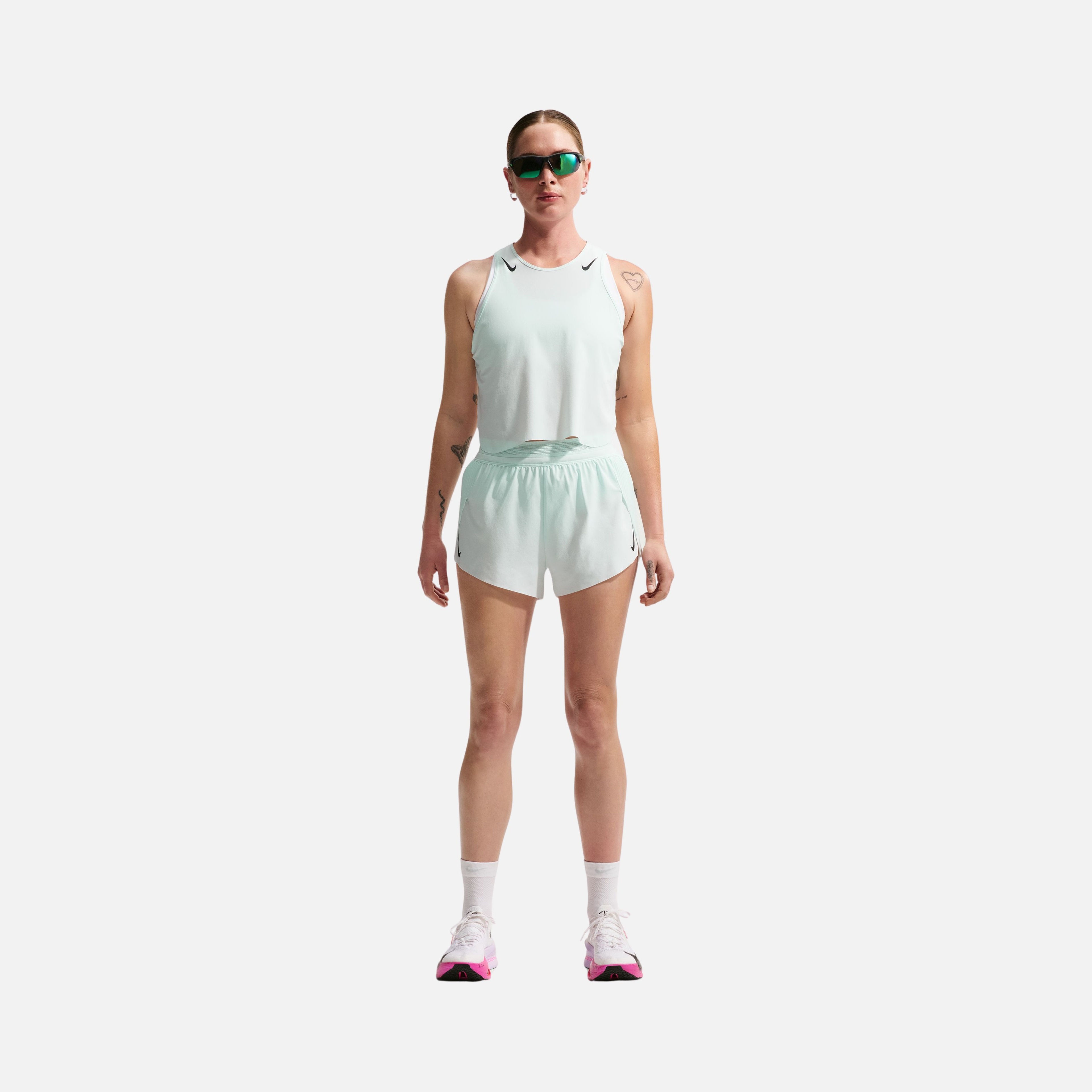 Nike AeroSwift Dri-Fit ADV Mid-Rise Brief-Lined 3" Running Kadın Şort