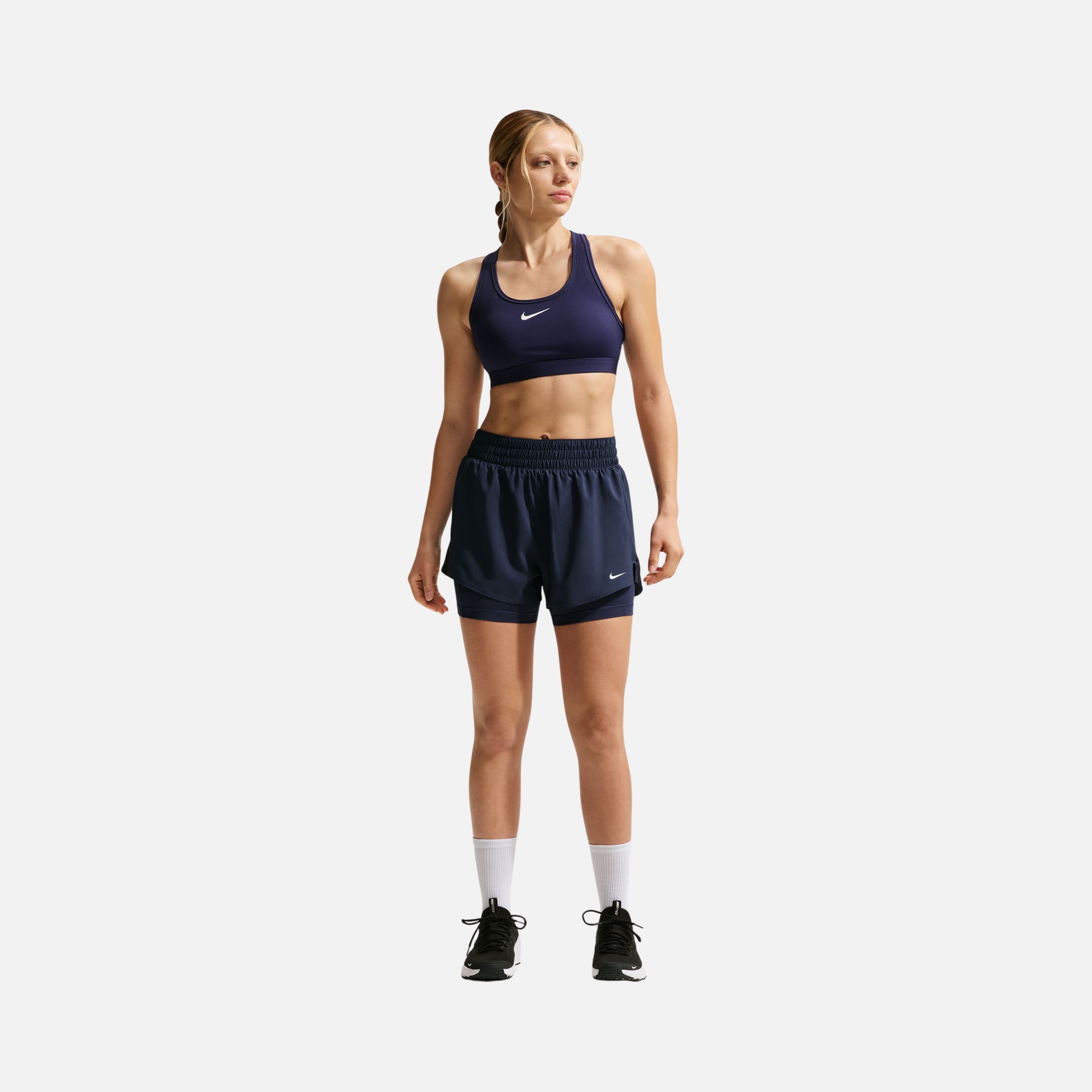 Nike Dri-Fit One High-Waisted 3" 2-in-1 Training Kadın Şort