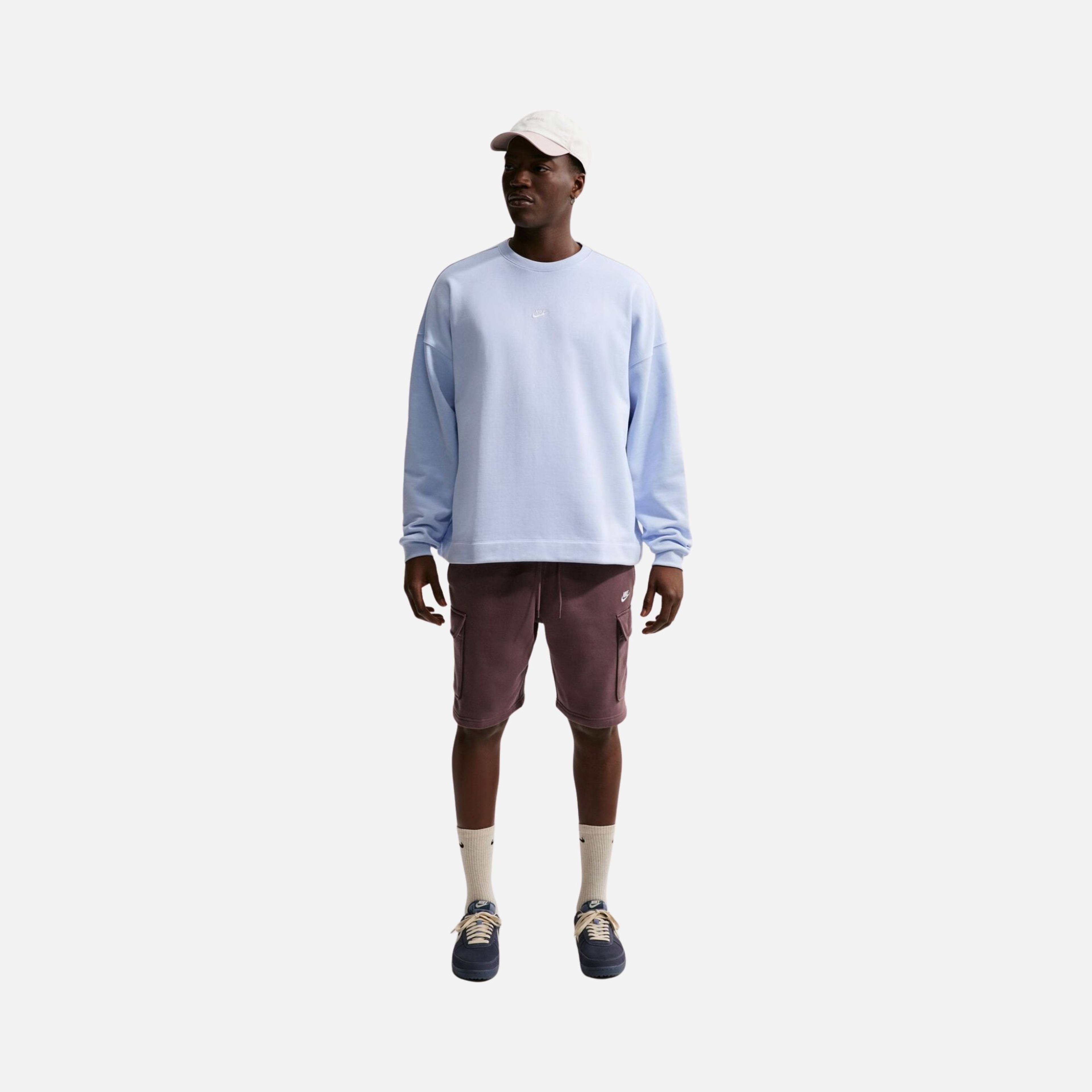 Nike Sportswear Club Oversized French-Terry Crew Sweatshirt