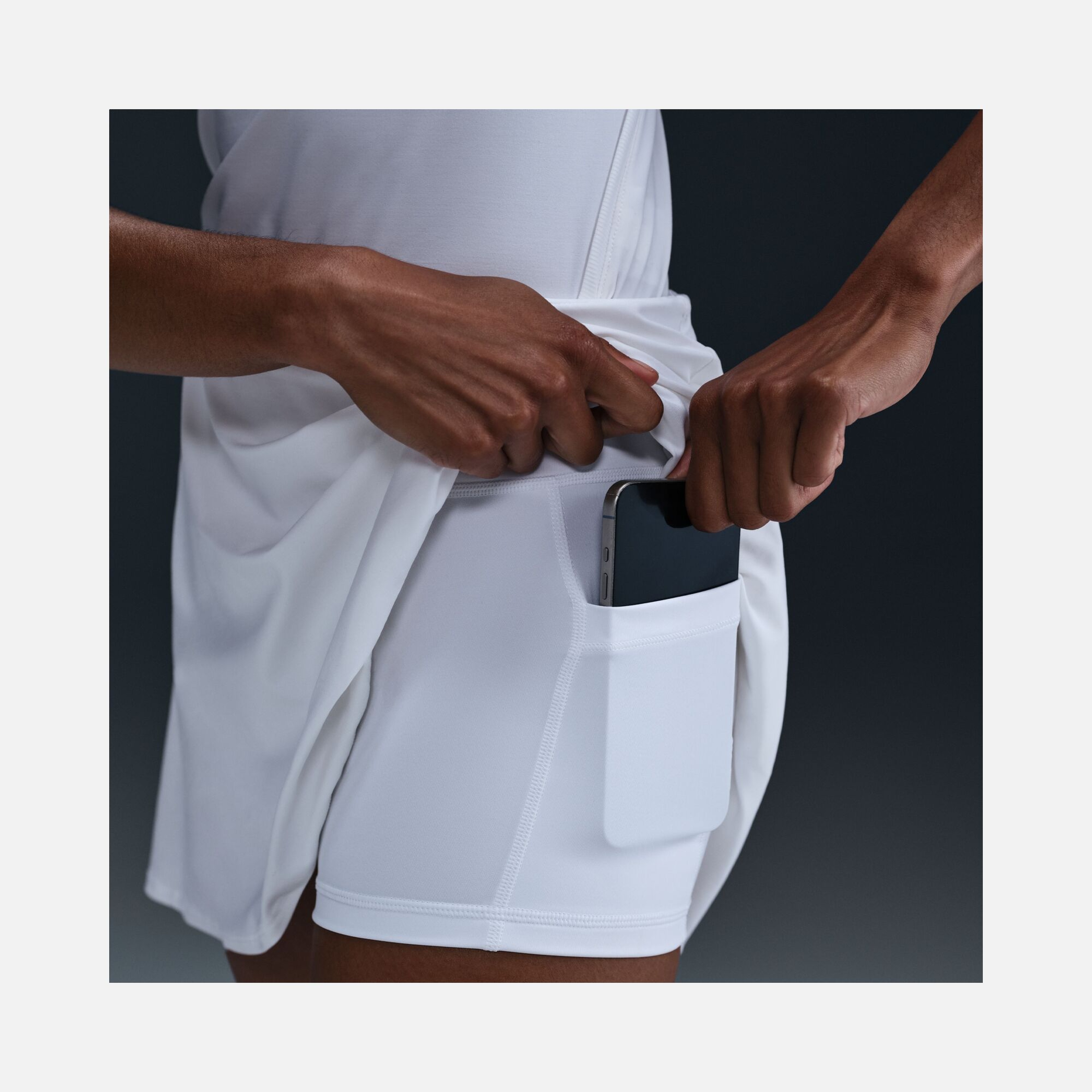 Nike Victory Dri-FIT Fırfırlı Kadın Etek