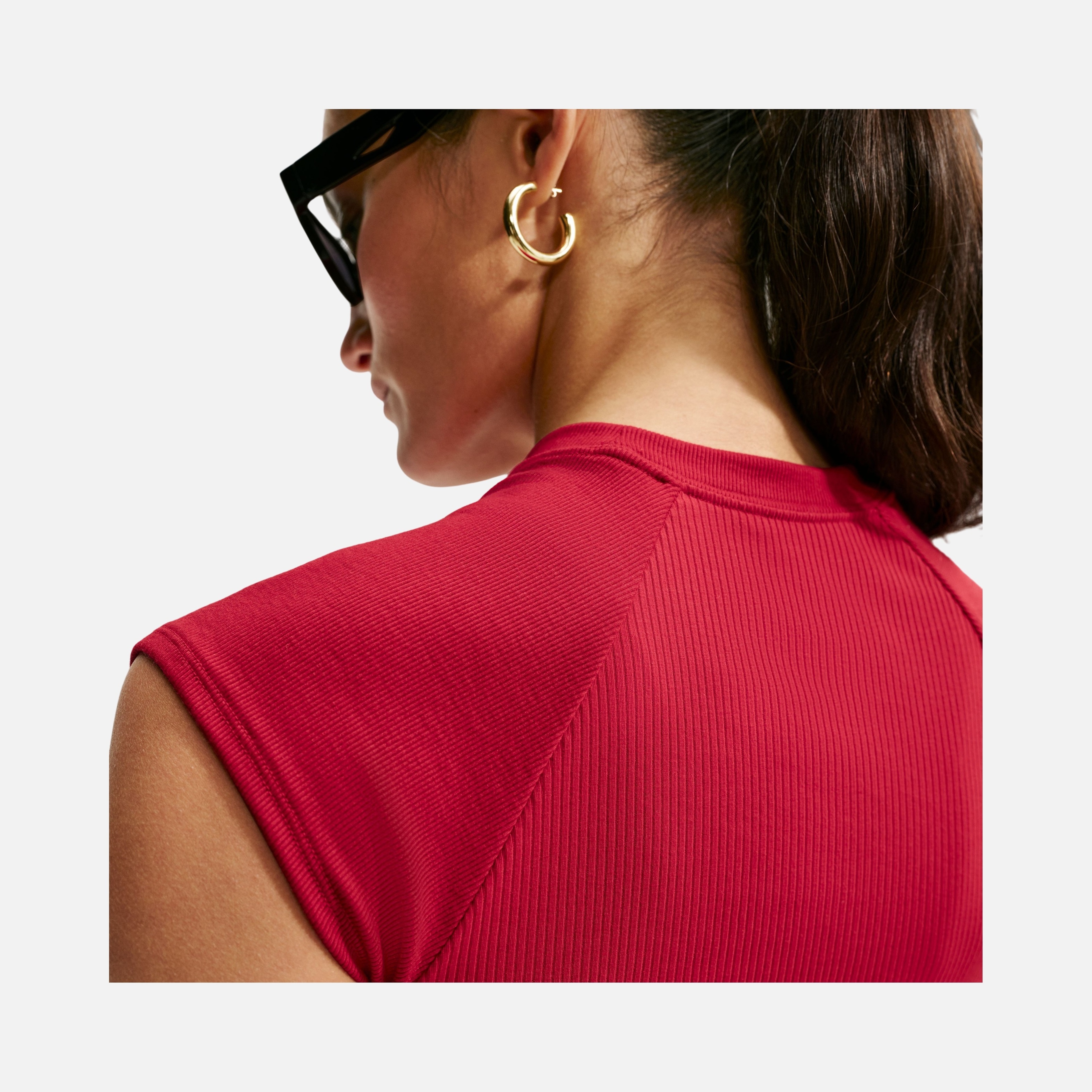 Nike Nsw Chill Knit Rib Ss Top Kadın Tişört