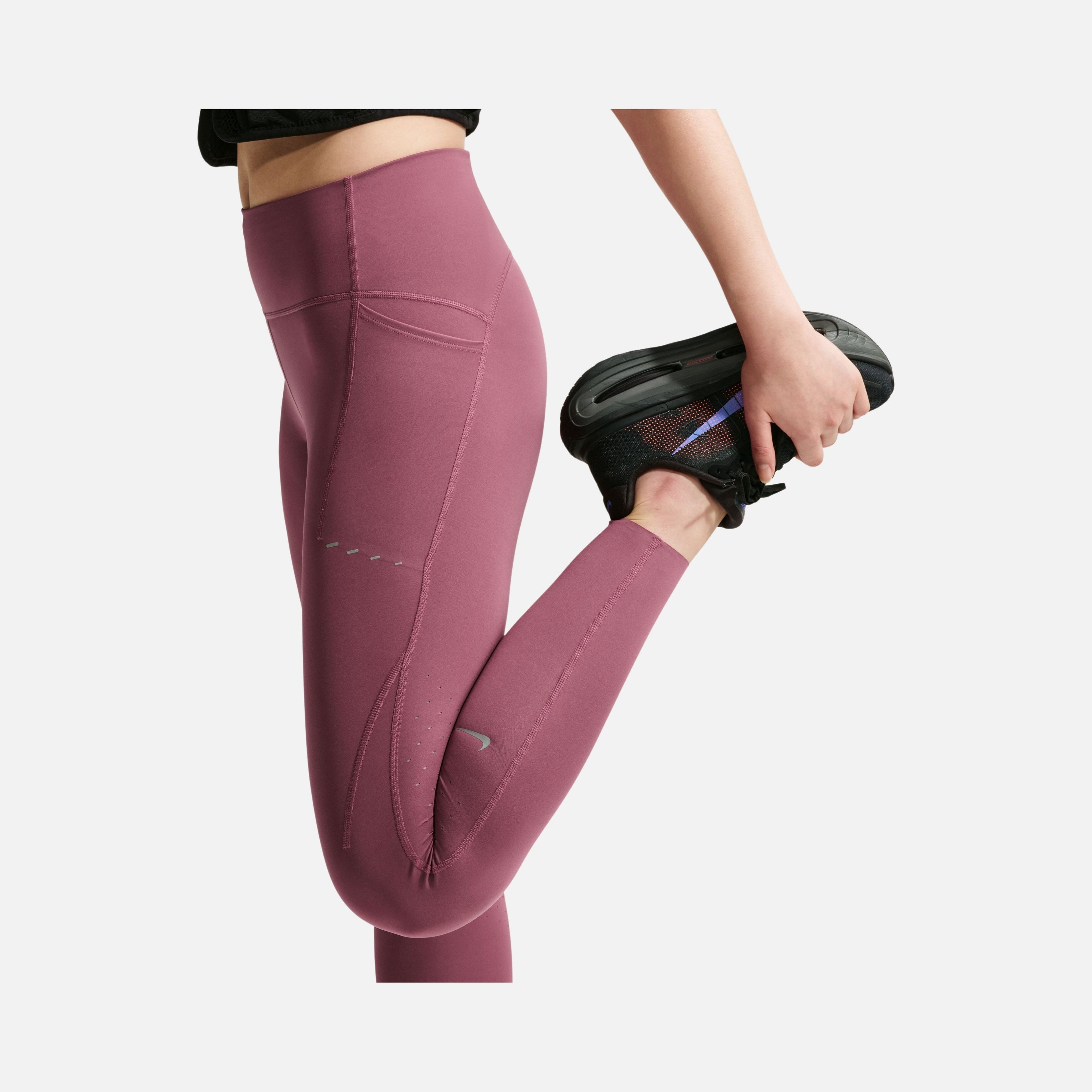 Nike Dri-Fit High-Waisted 7/8 Running With Pockets Kadın Tayt