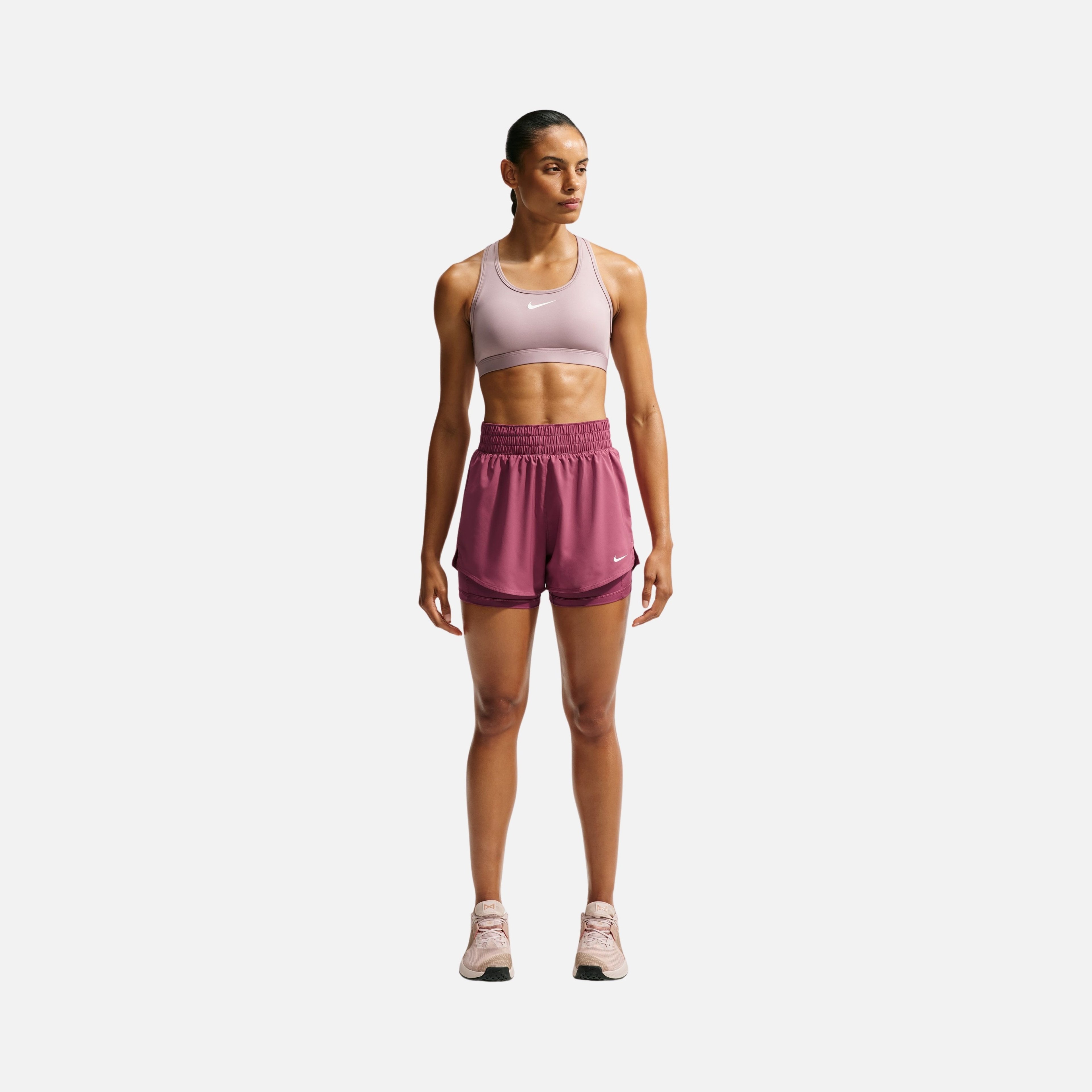 Nike Dri-Fit One High-Waisted 3" 2-in-1 Training Kadın Şort
