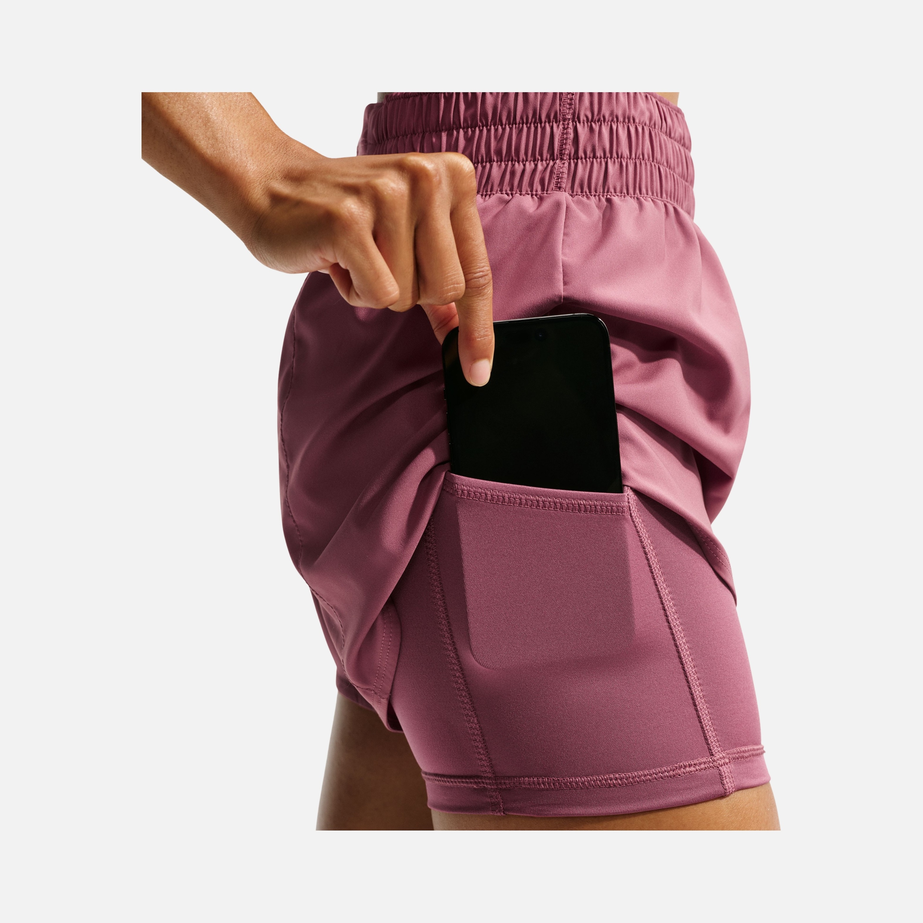 Nike Dri-Fit One High-Waisted 3" 2-in-1 Training Kadın Şort
