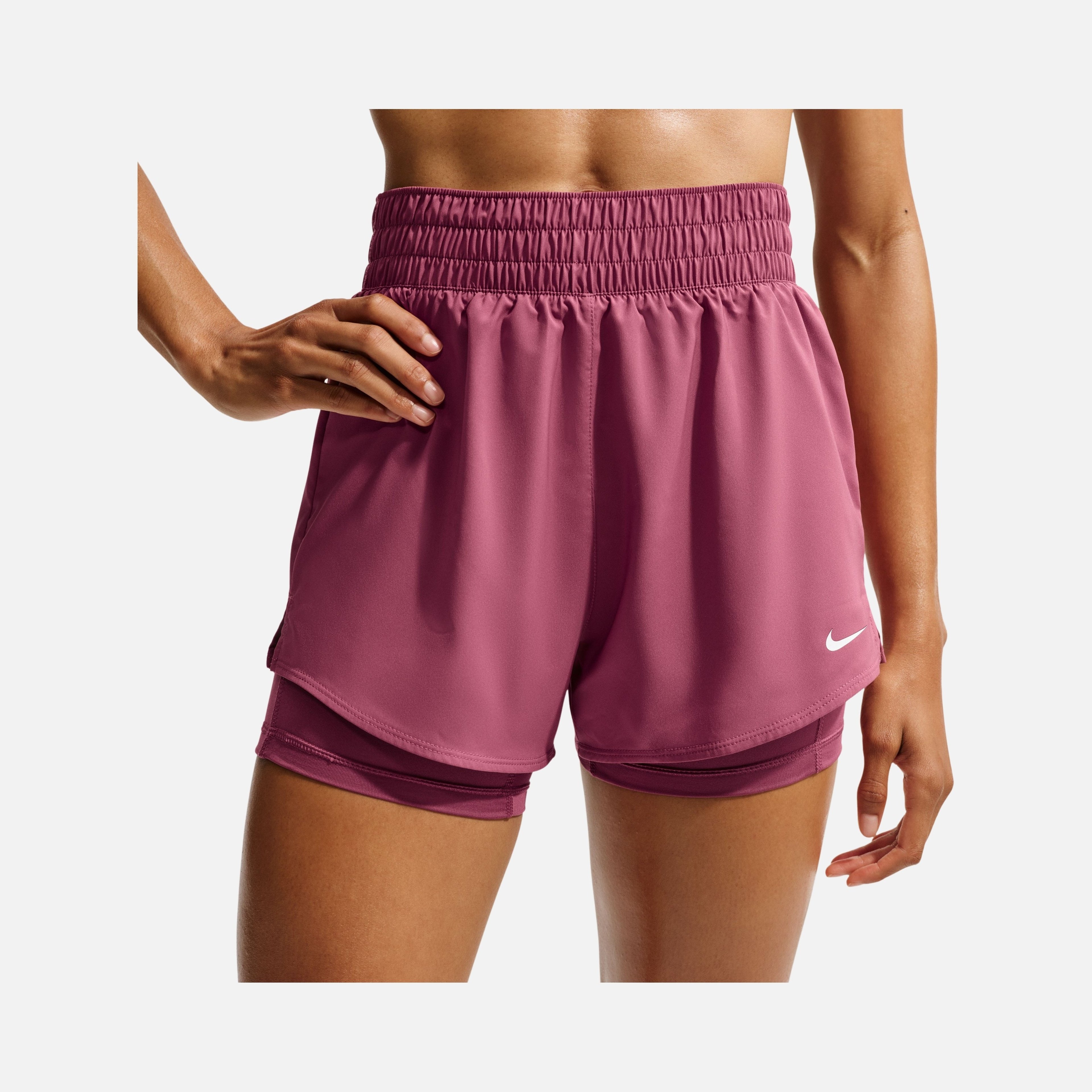 Nike Dri-Fit One High-Waisted 3" 2-in-1 Training Kadın Şort