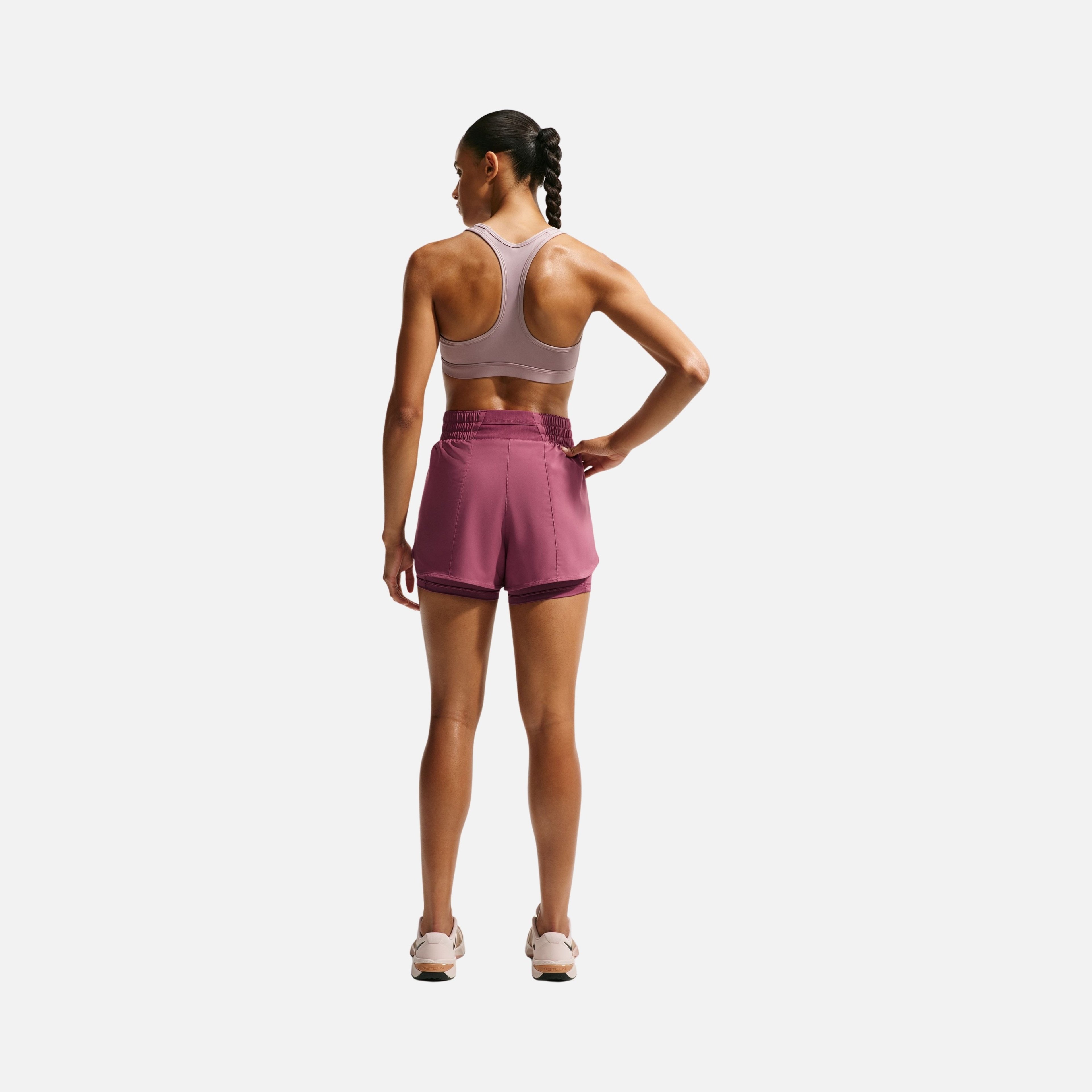 Nike Dri-Fit One High-Waisted 3" 2-in-1 Training Kadın Şort