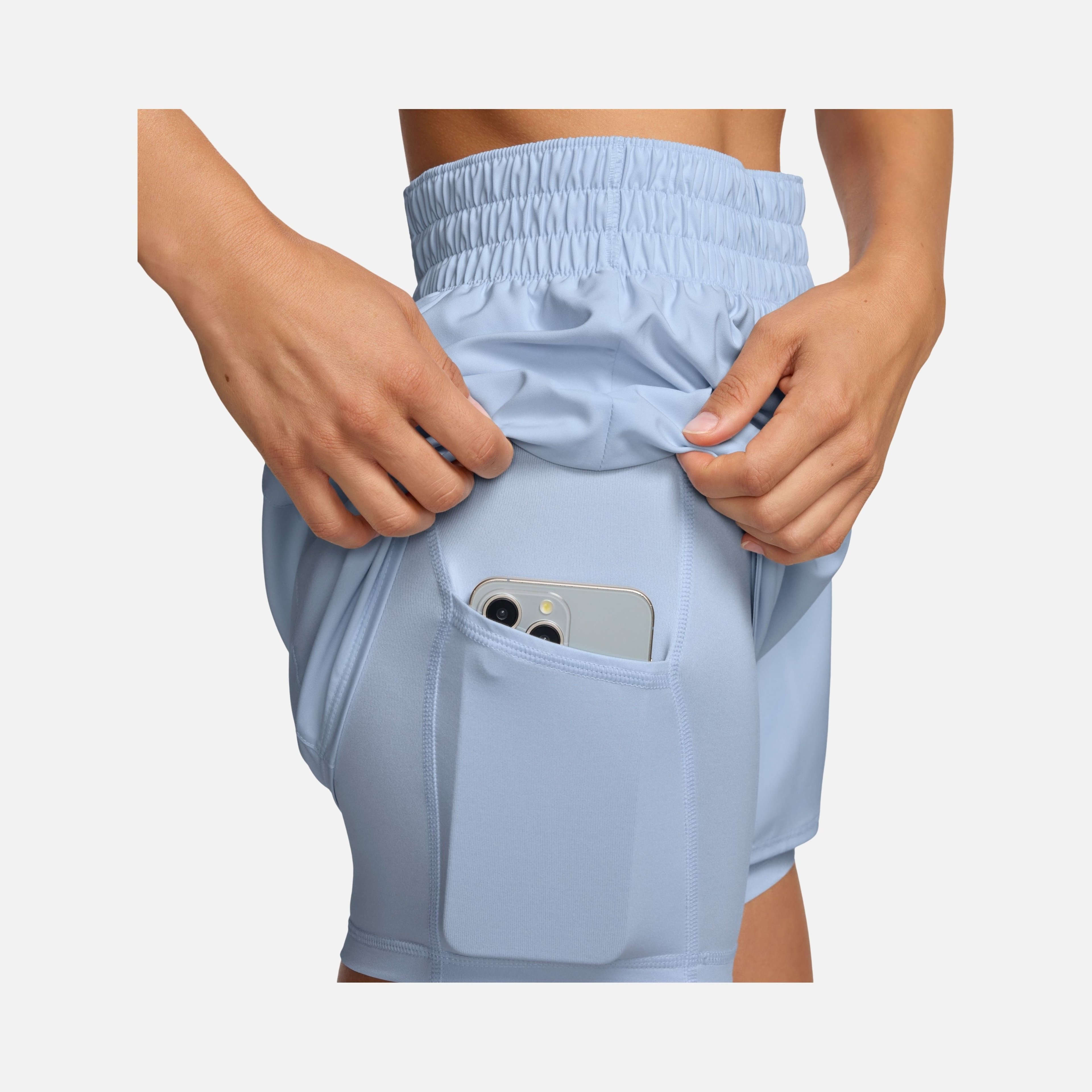 Nike Dri-Fit One High-Waisted 3" 2-in-1 Training Kadın Şort