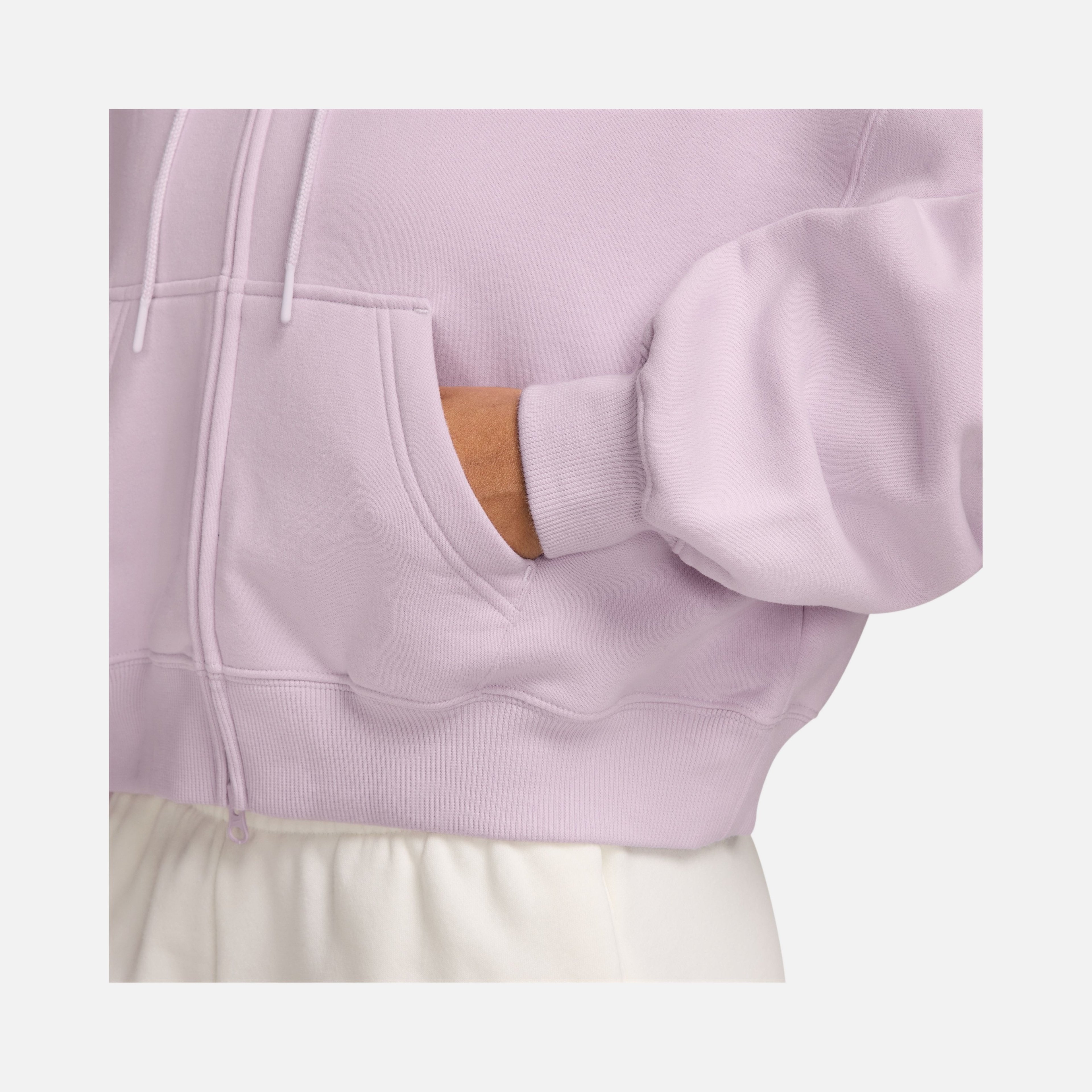 Nike Studio Fleece Oversized Cropped Full-zip Kadın Ceket