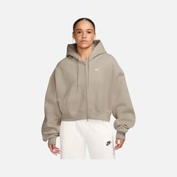 Nike Studio Fleece Oversized Cropped Full-zip Kadın Ceket