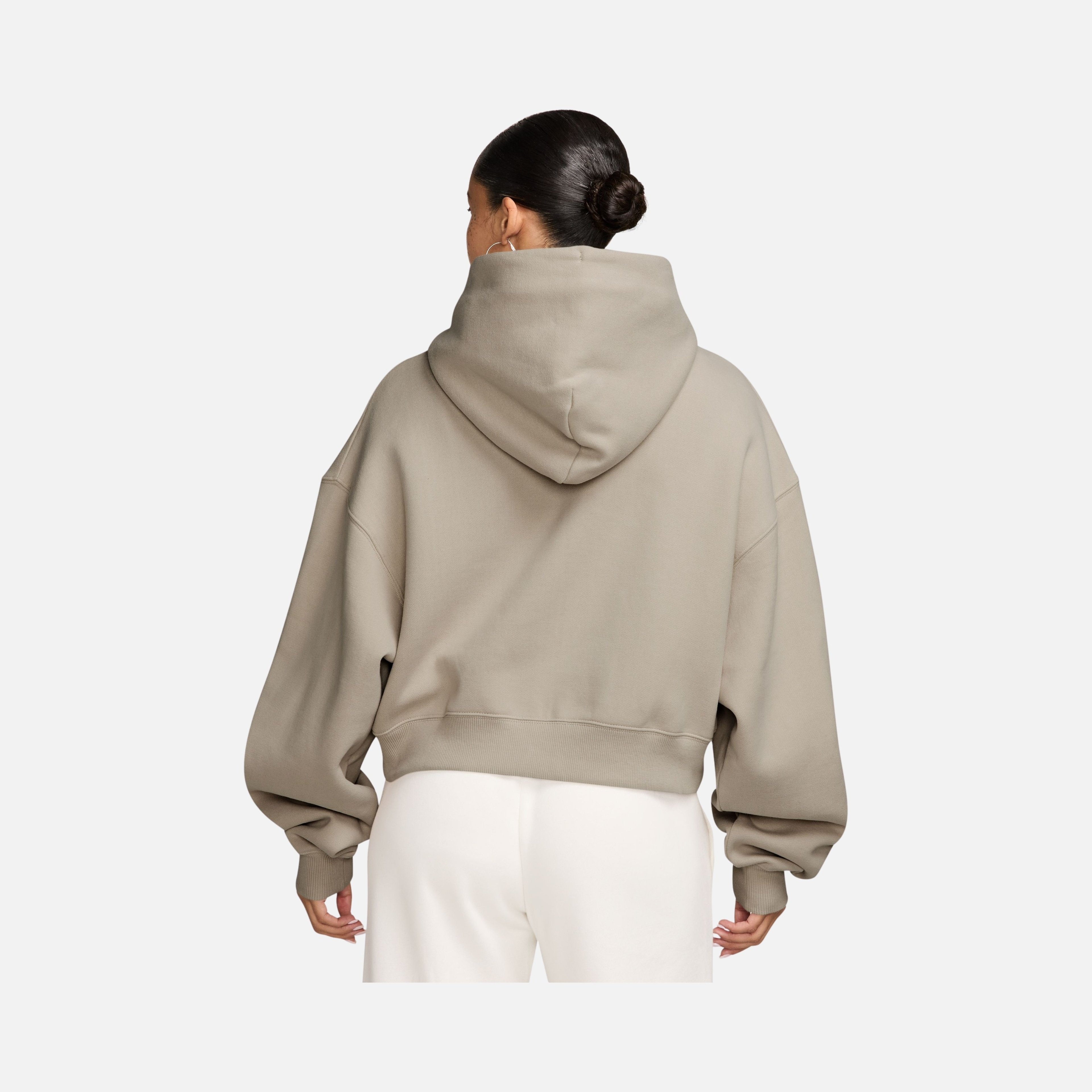 Nike Studio Fleece Oversized Cropped Full-zip Kadın Ceket