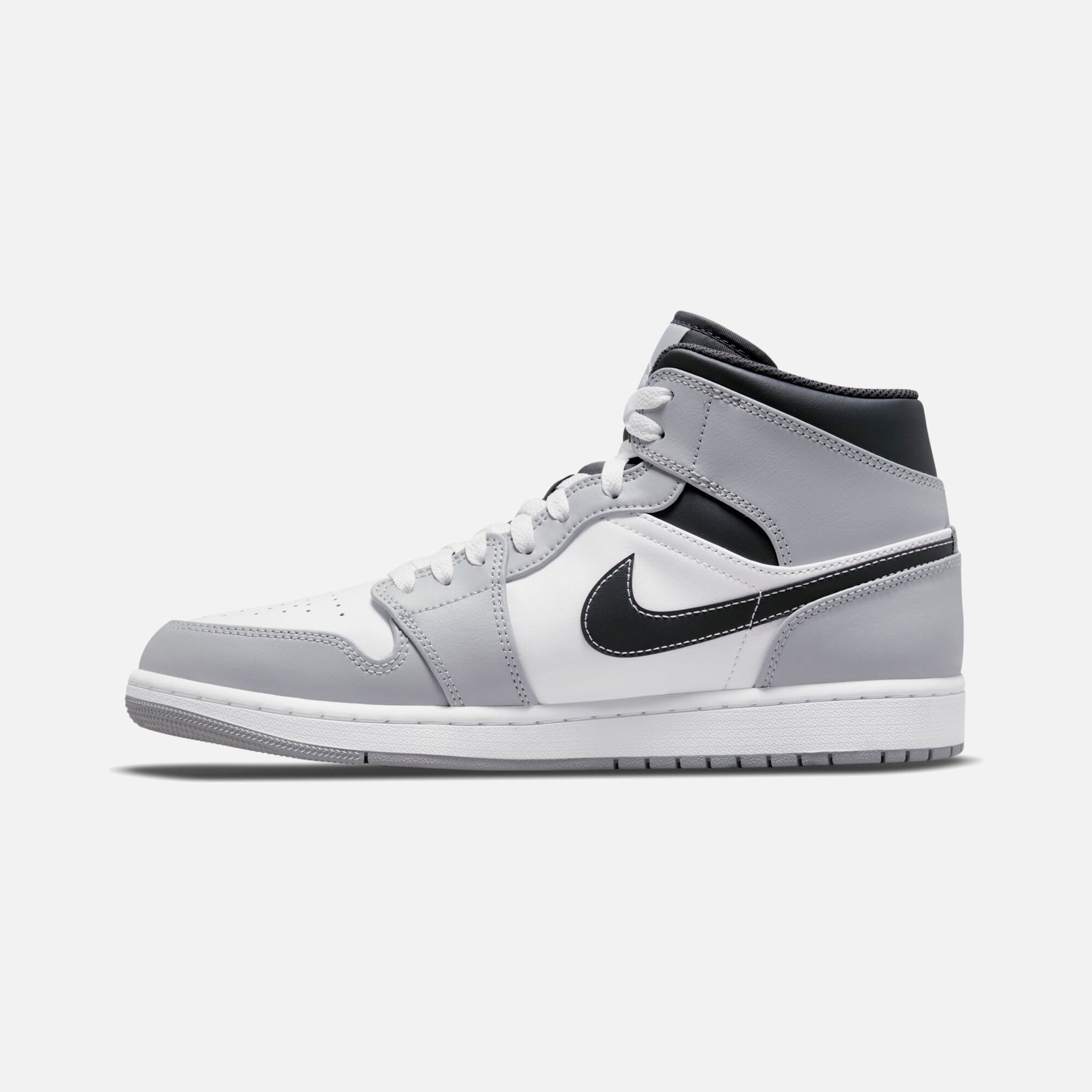 Nike Air Jordan 1 Mid ホワイト/ブラック/グレー Nike Air Jordan 1 Mid CO Erkek Spor Ayakkabı | Barçın