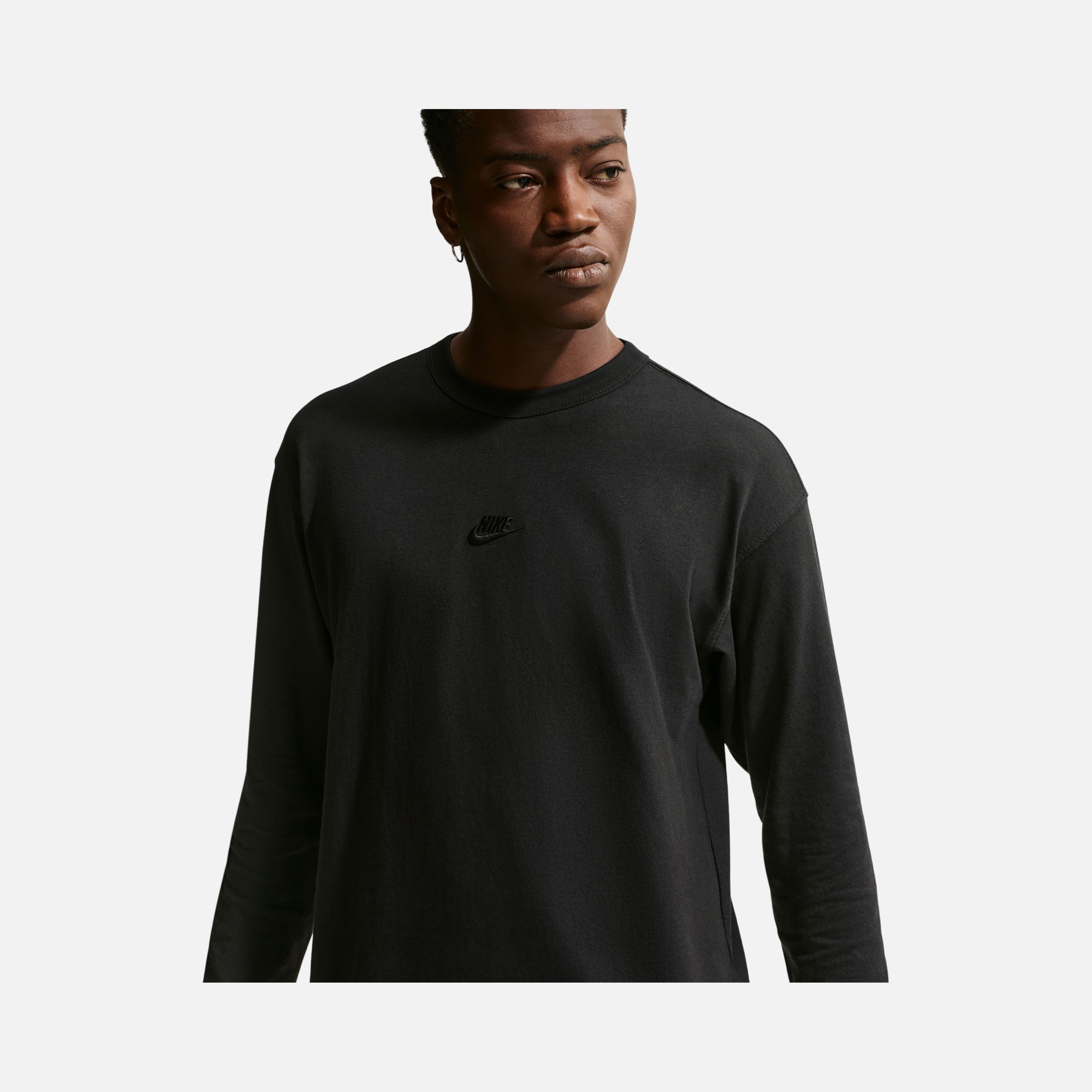 Nike Sportswear Loose Fit Long-Sleeve Premium Essentials Erkek Tişört