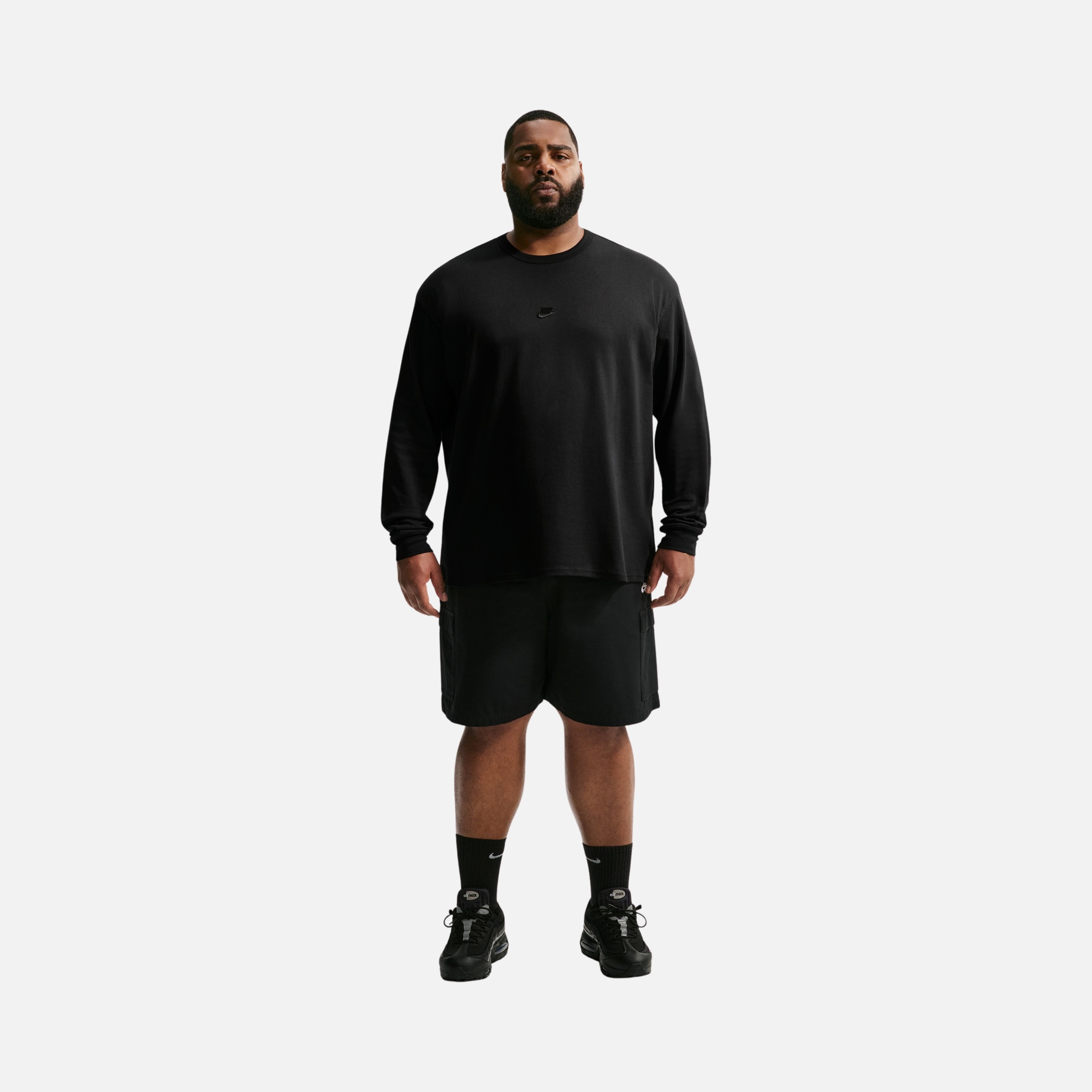 Nike Sportswear Loose Fit Long-Sleeve Premium Essentials Erkek Tişört