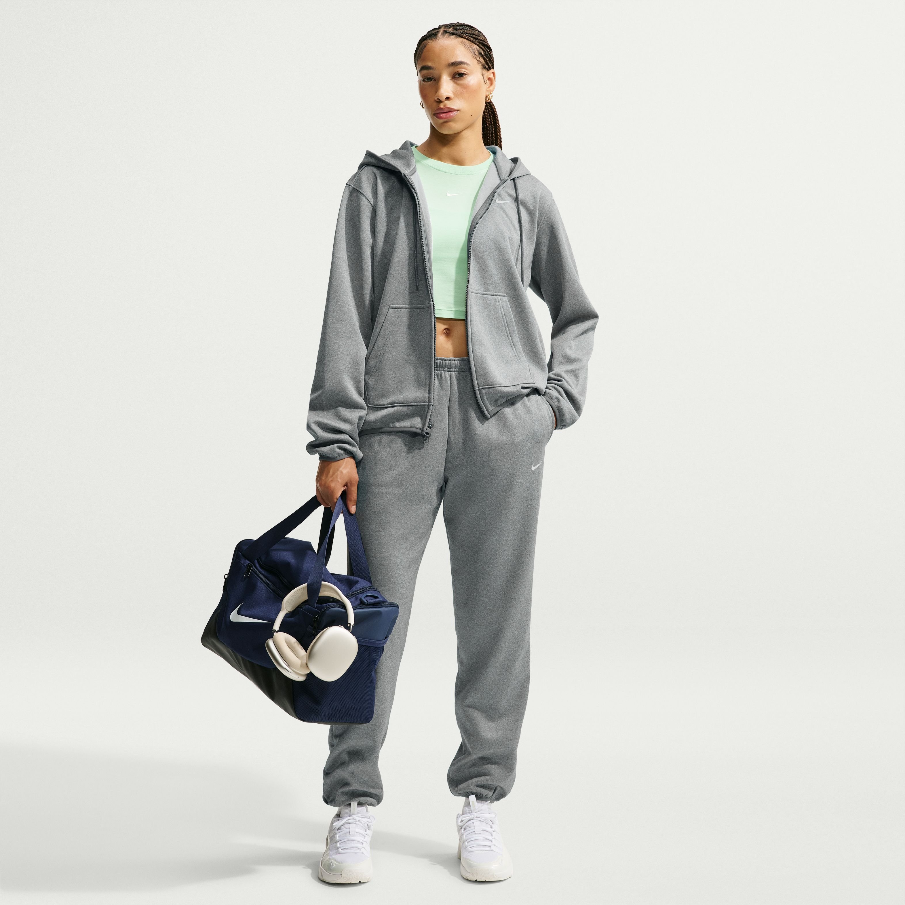Nike Studio Fleece Sport Mid-Rise Kadın Pantolon