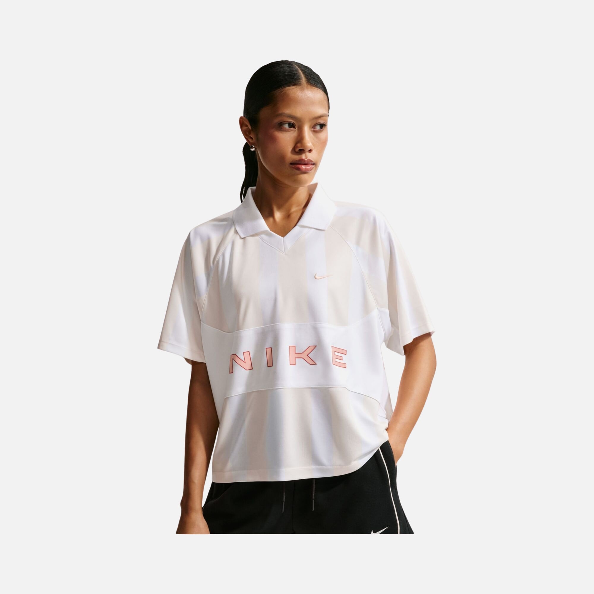Nike Sportswear Street Oversize Çizgili Kadın Tişört