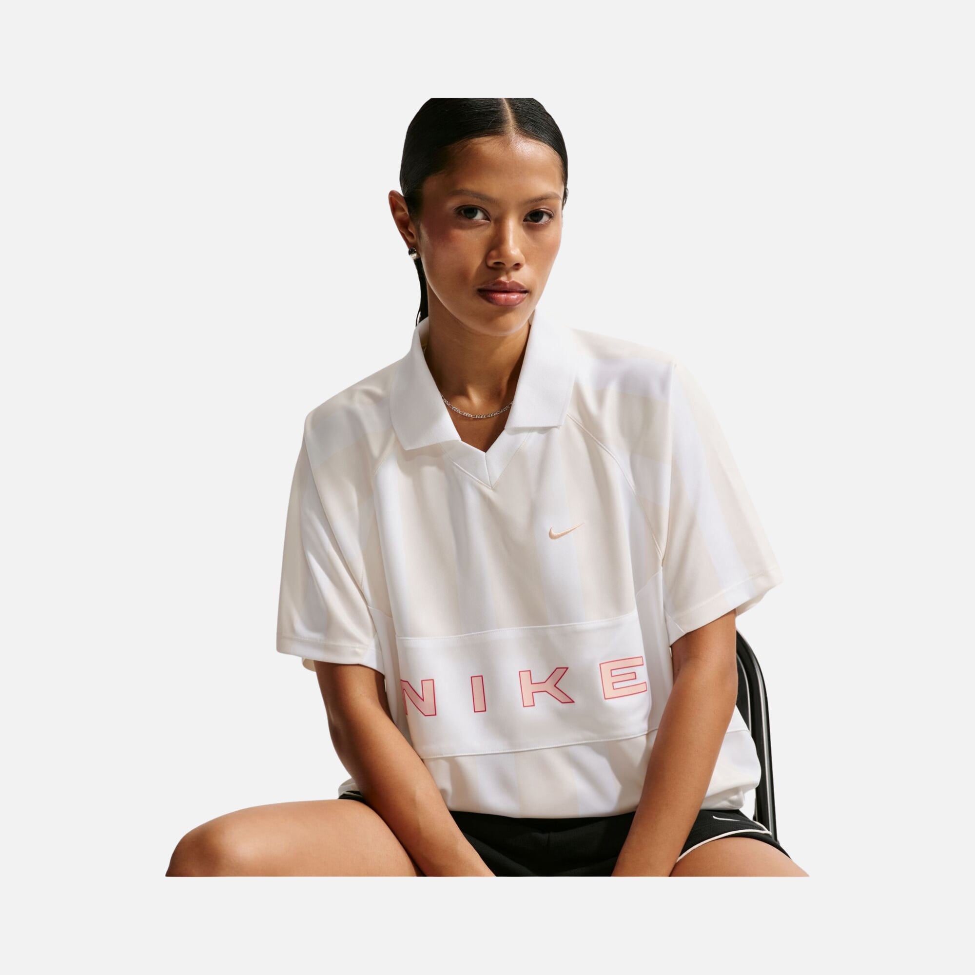 Nike Sportswear Street Oversize Çizgili Kadın Tişört
