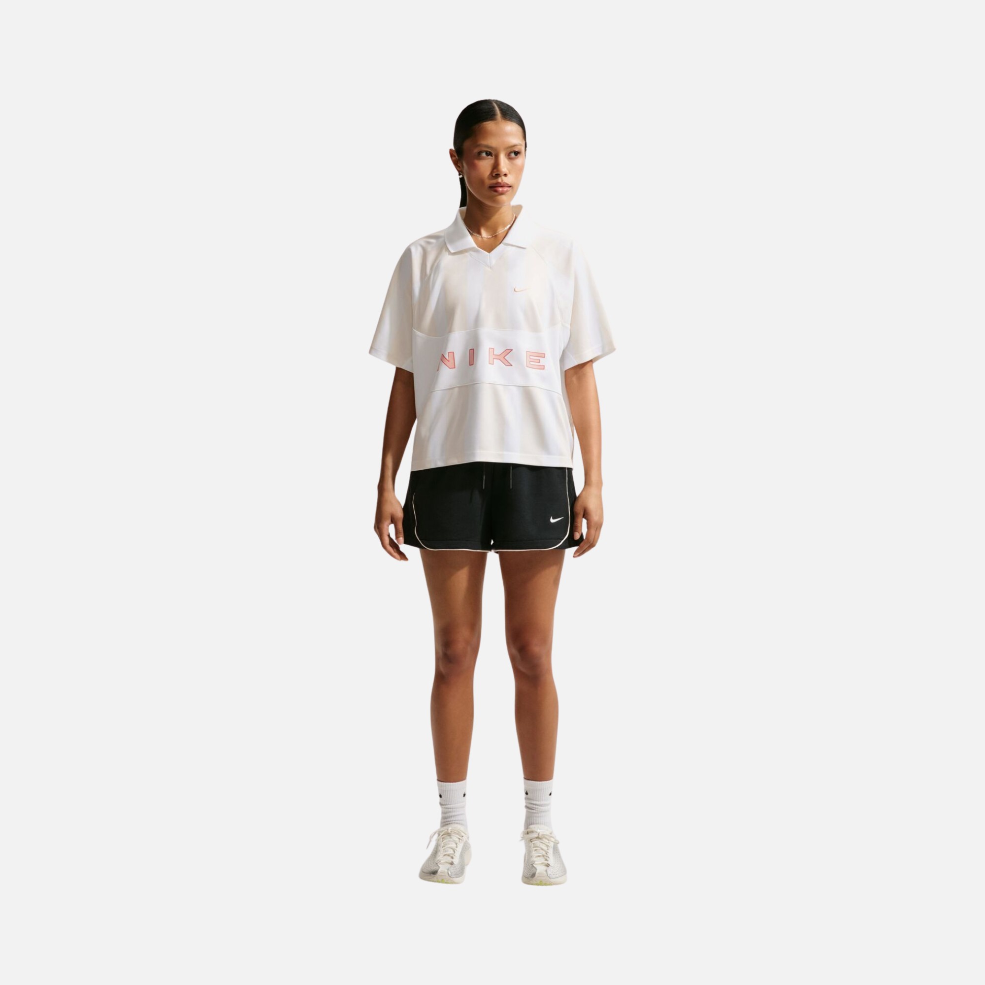 Nike Sportswear Street Oversize Çizgili Kadın Tişört