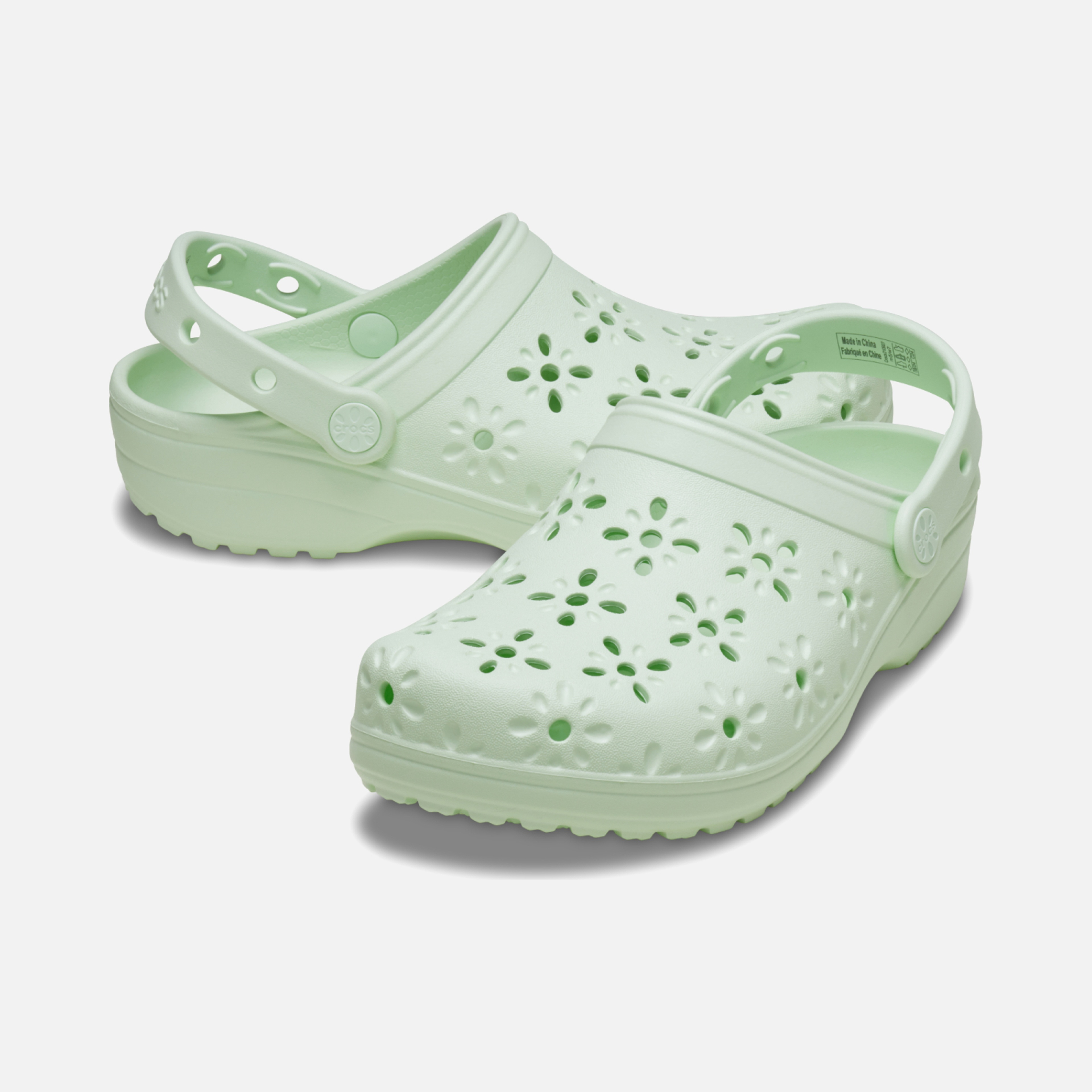 Crocs Classic Floral Cut Out Clog Terlik