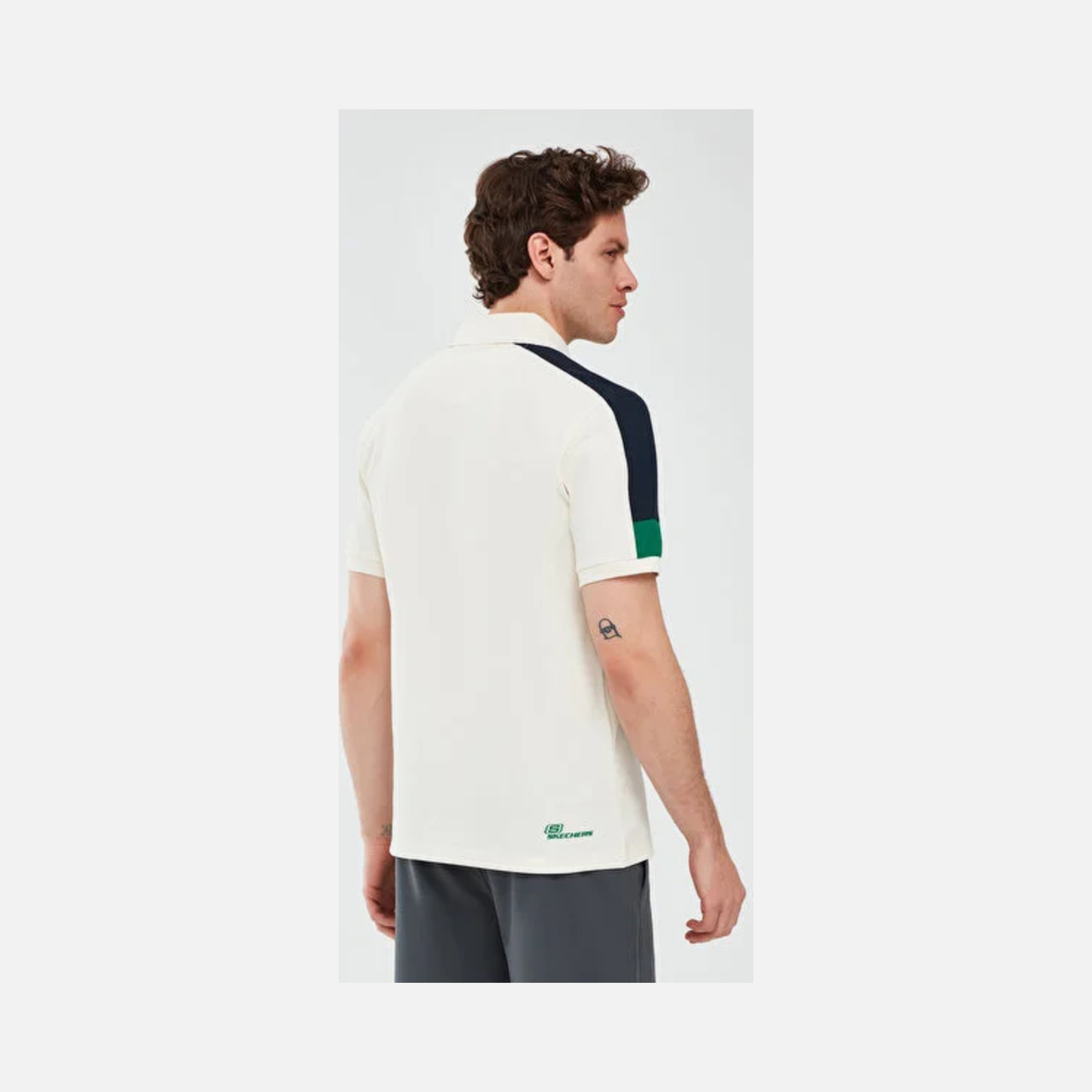 Skechers Colorblock Erkek Polo Tişört