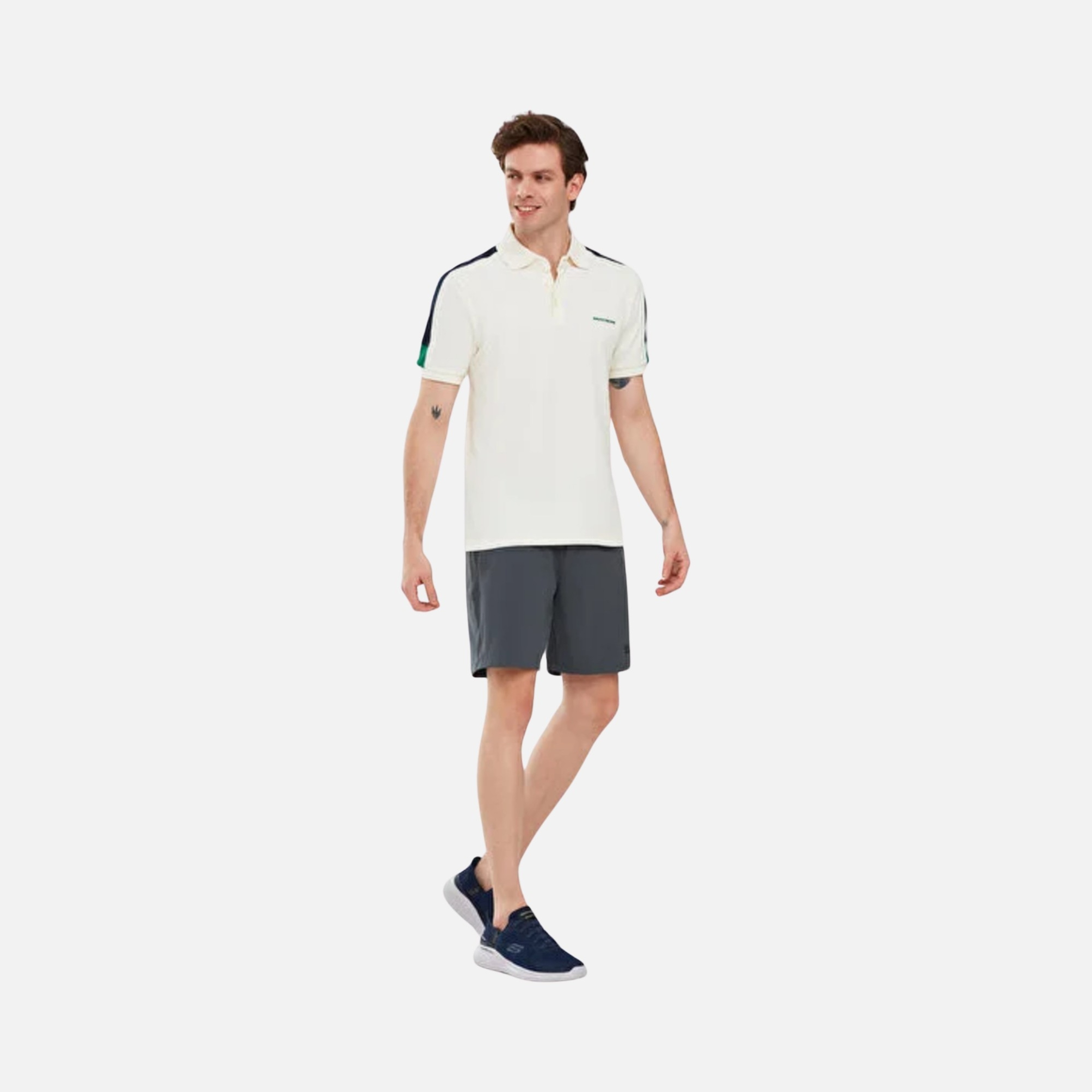Skechers Colorblock Erkek Polo Tişört