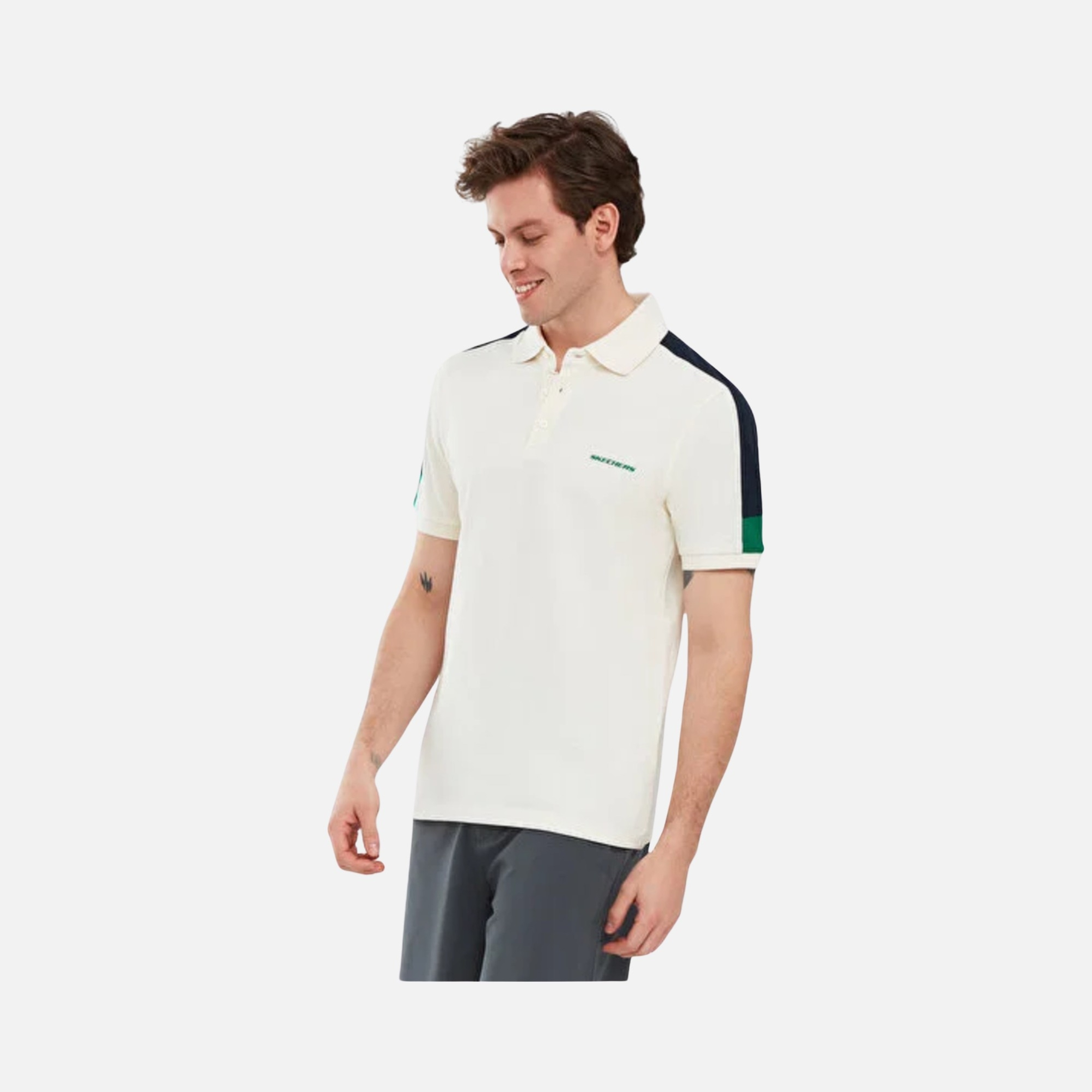 Skechers Colorblock Erkek Polo Tişört