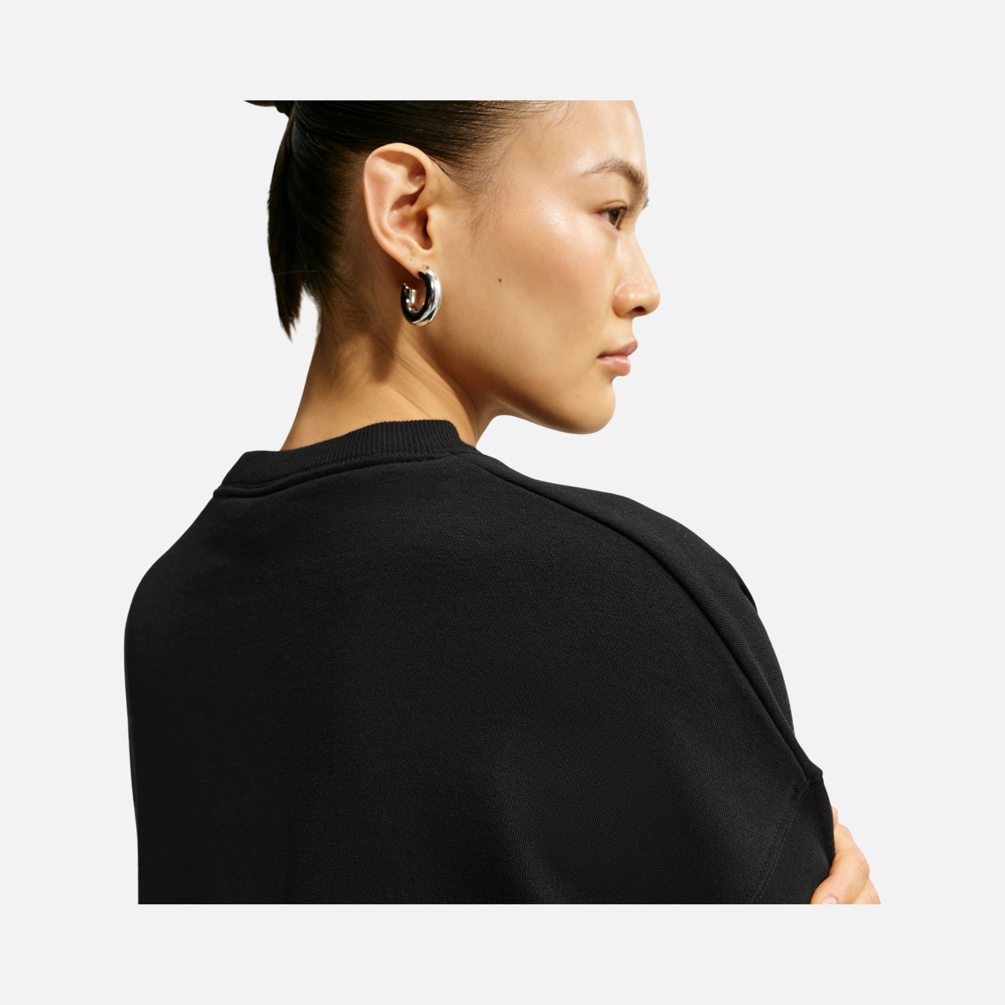 Nike Studio Fleece Oversized Cropped Crew Kadın Sweatshirt