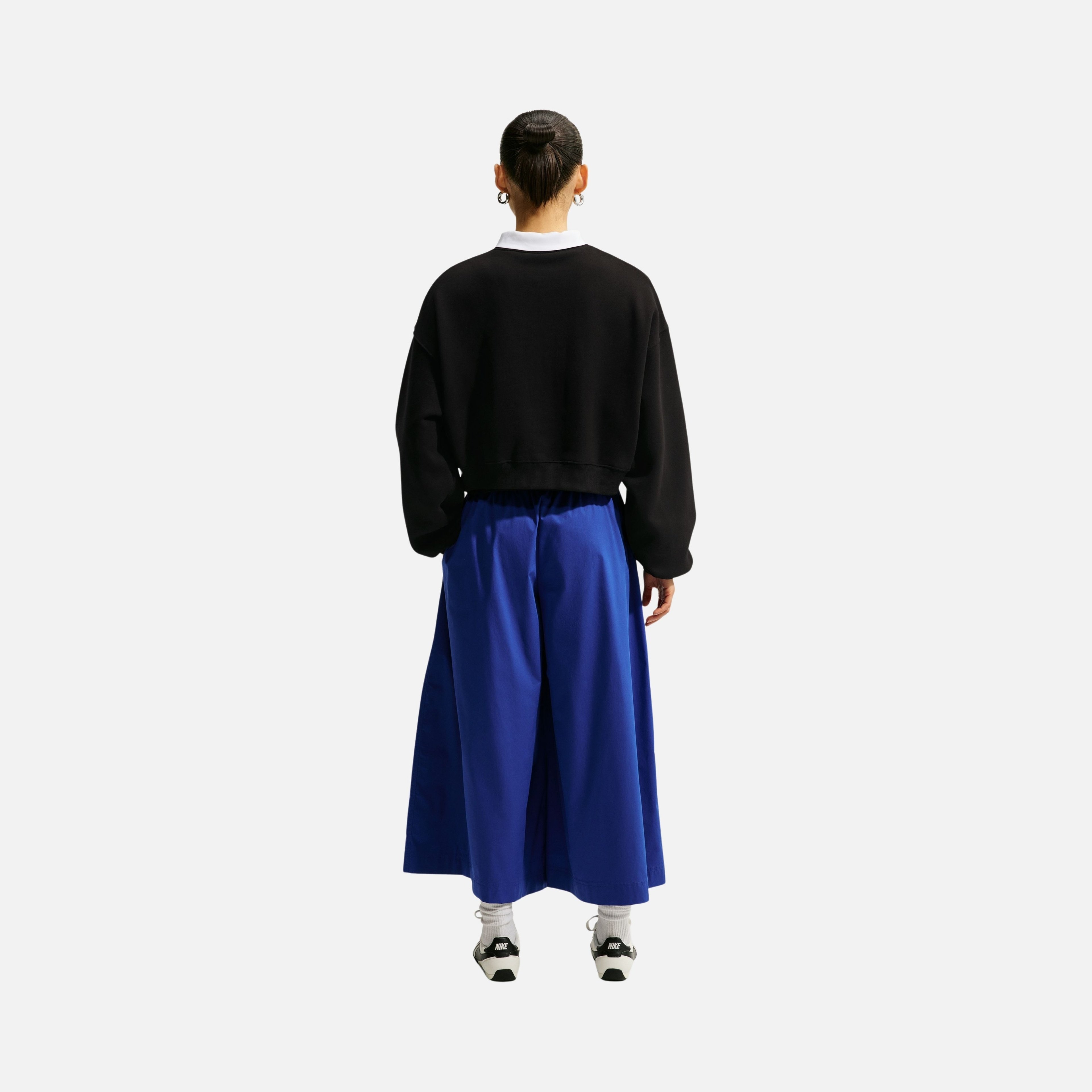 Nike Studio Fleece Oversized Cropped Crew Kadın Sweatshirt