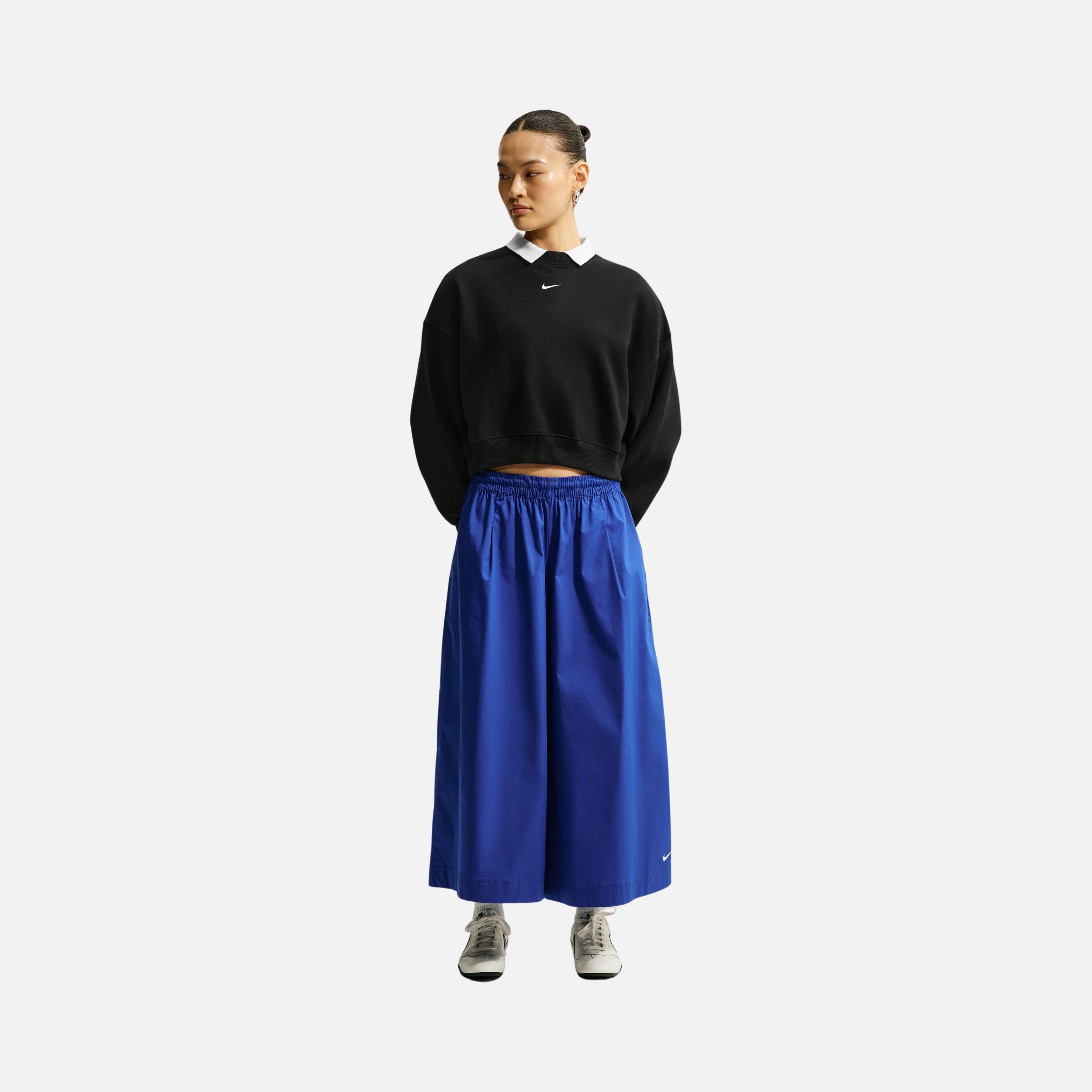 Nike Studio Fleece Oversized Cropped Crew Kadın Sweatshirt