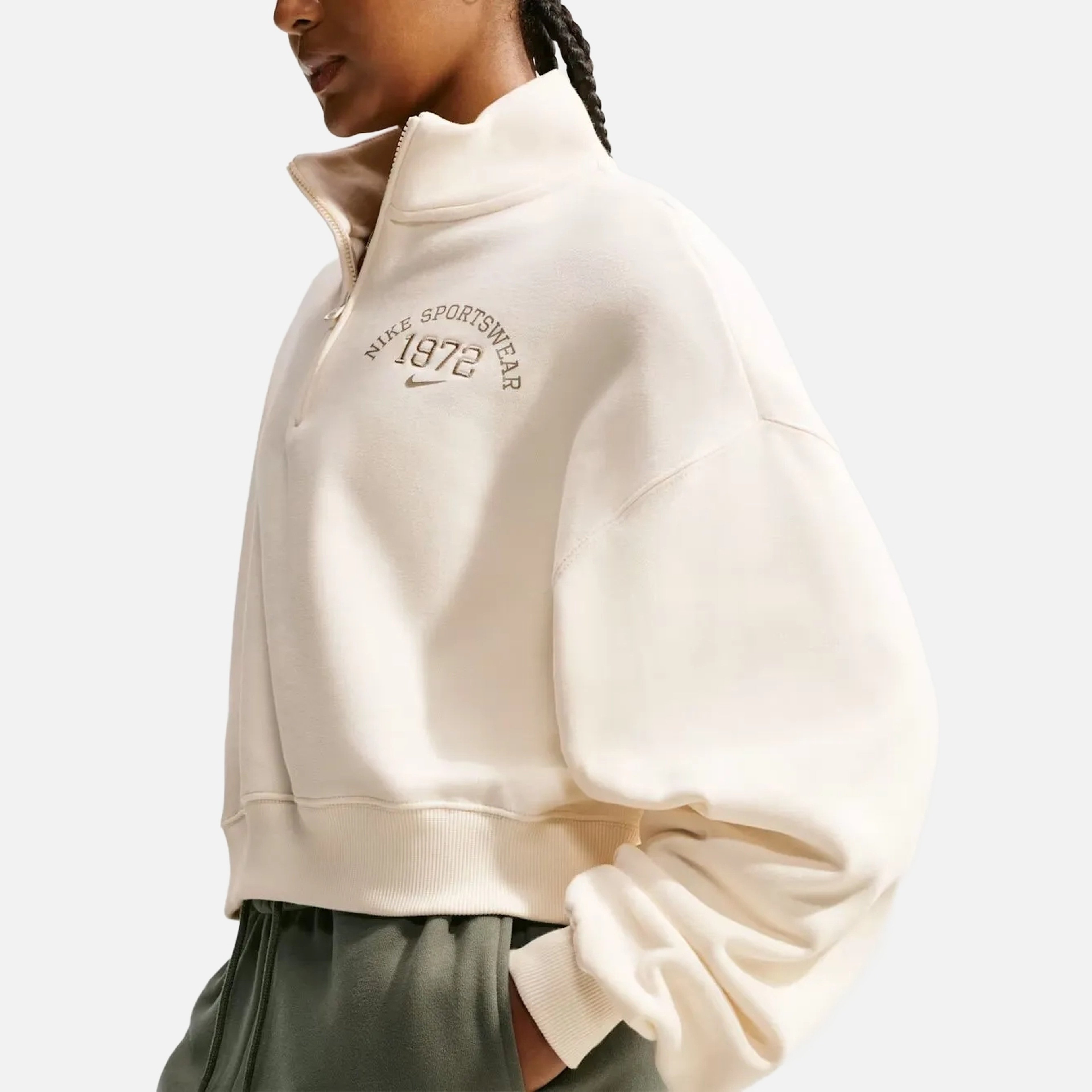Nike Studio Fleece Medium Weight 1/4 Zip Kadın Sweatshirt