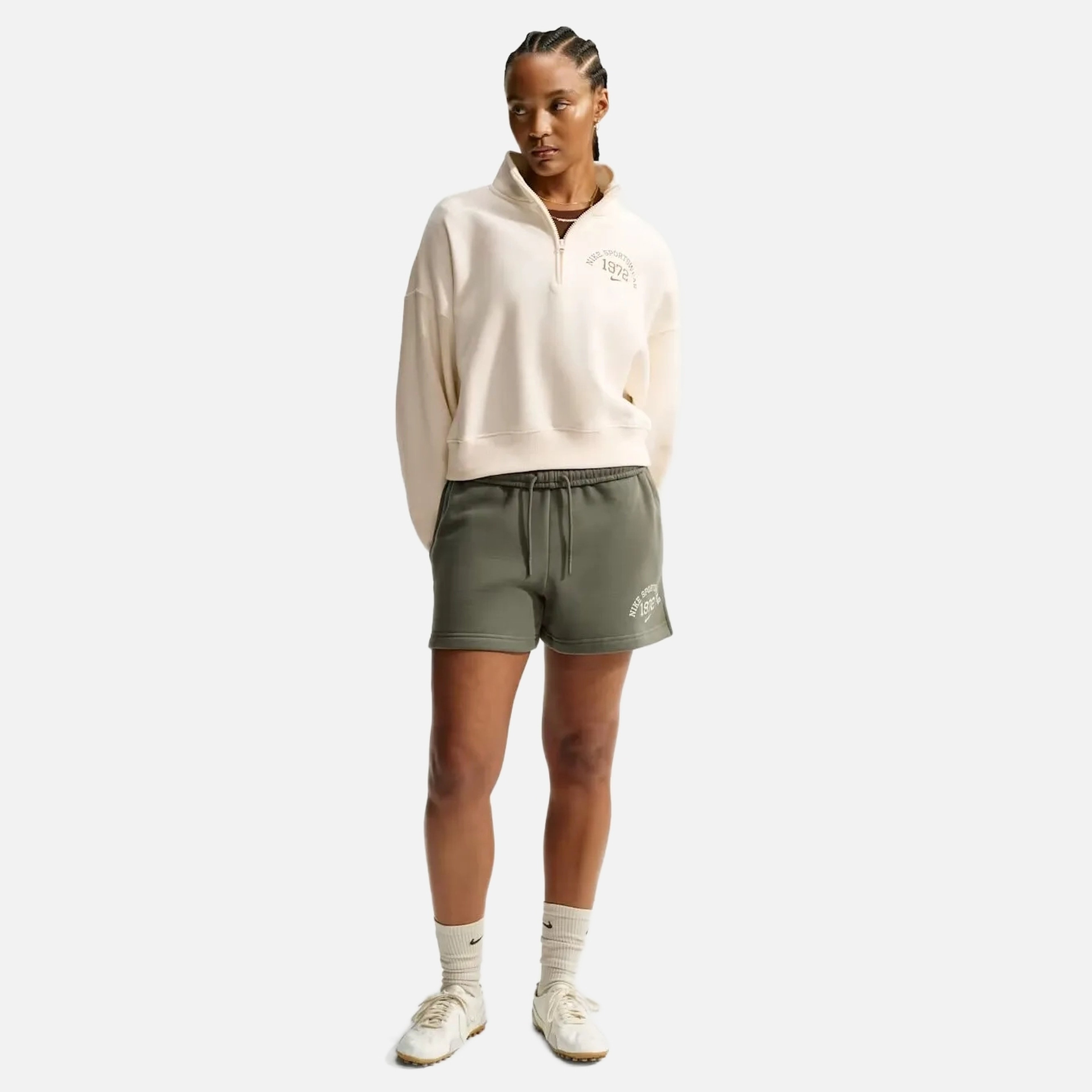 Nike Studio Fleece Medium Weight 1/4 Zip Kadın Sweatshirt