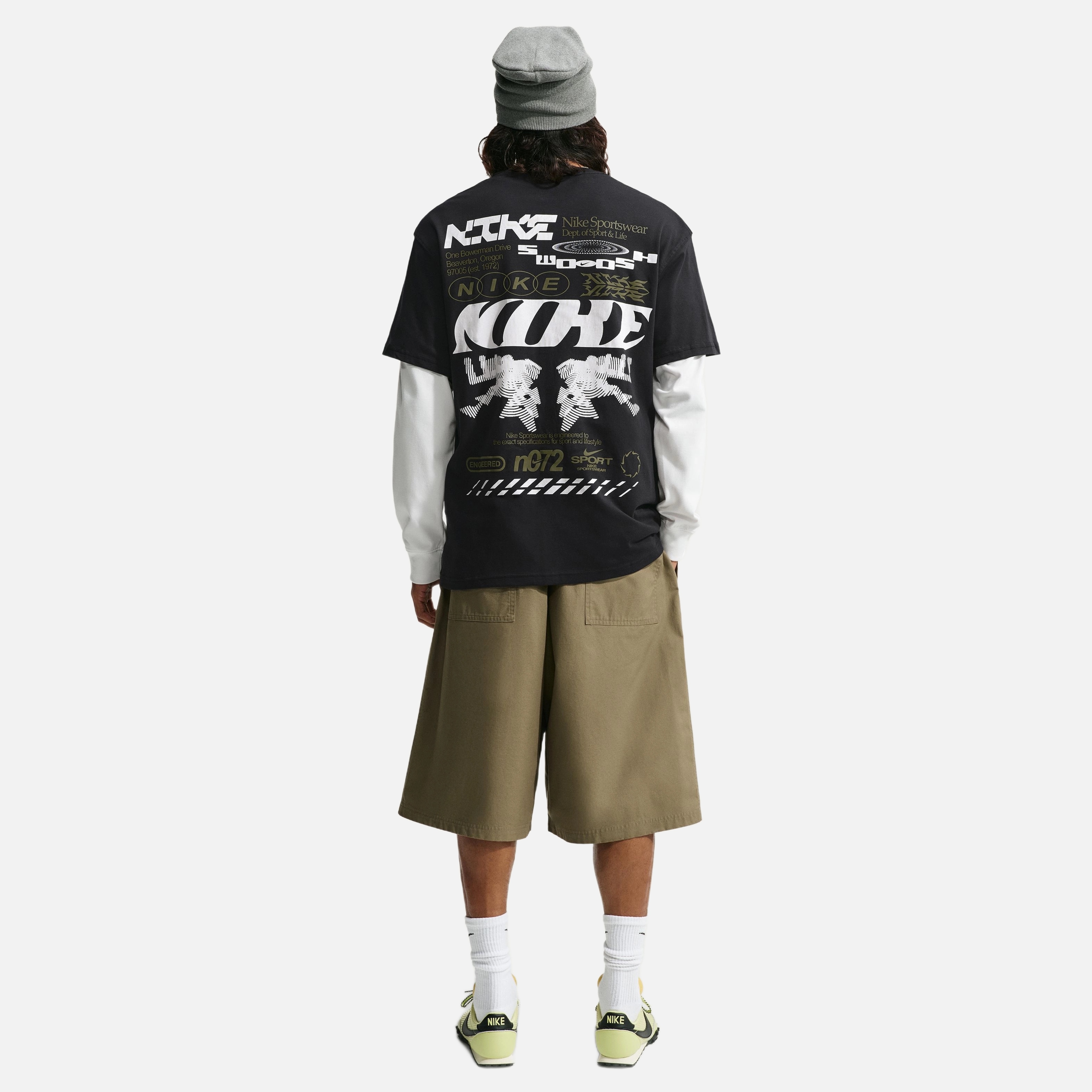 Nike Sportswear Loose Fit Poster Erkek Tişört