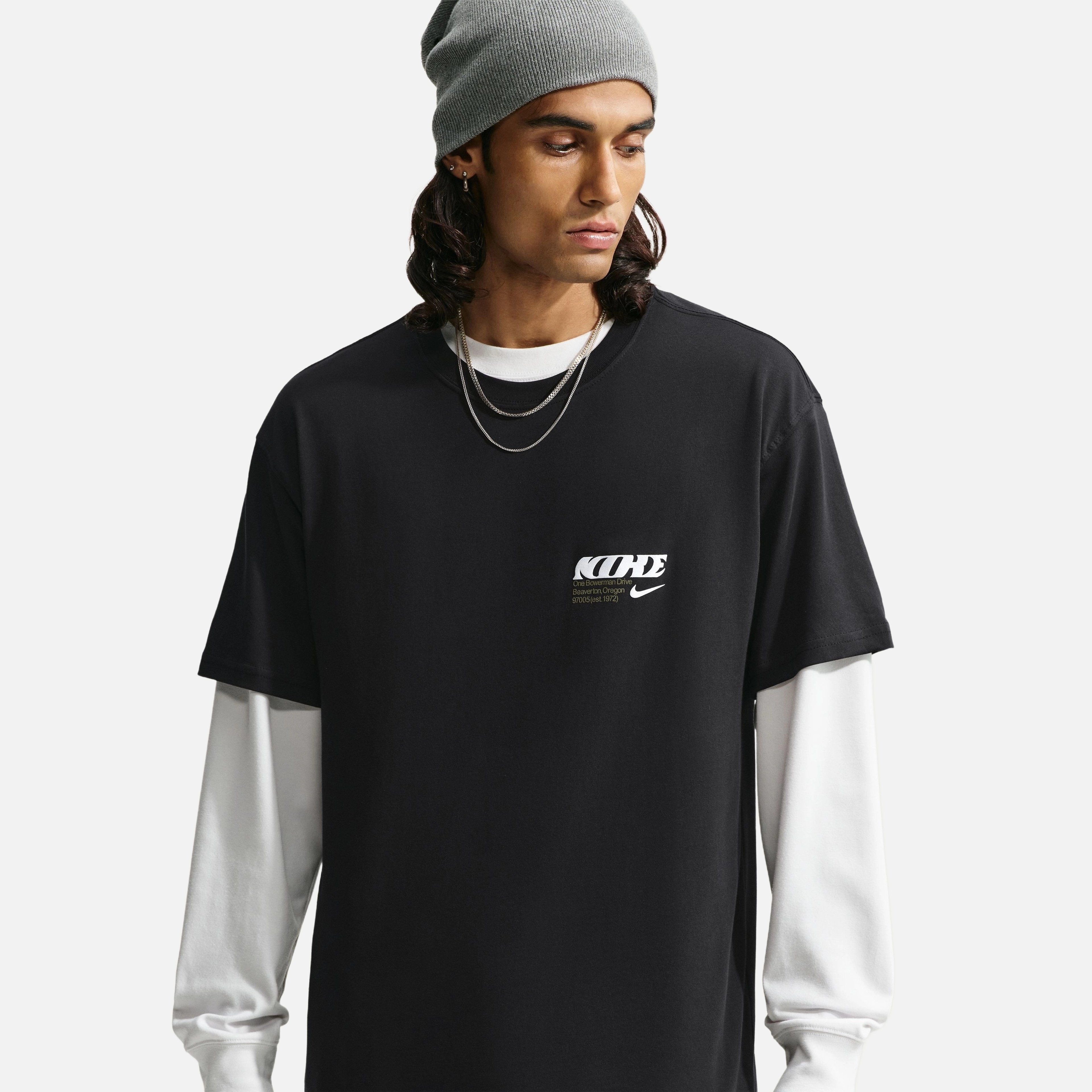 Nike Sportswear Loose Fit Poster Erkek Tişört