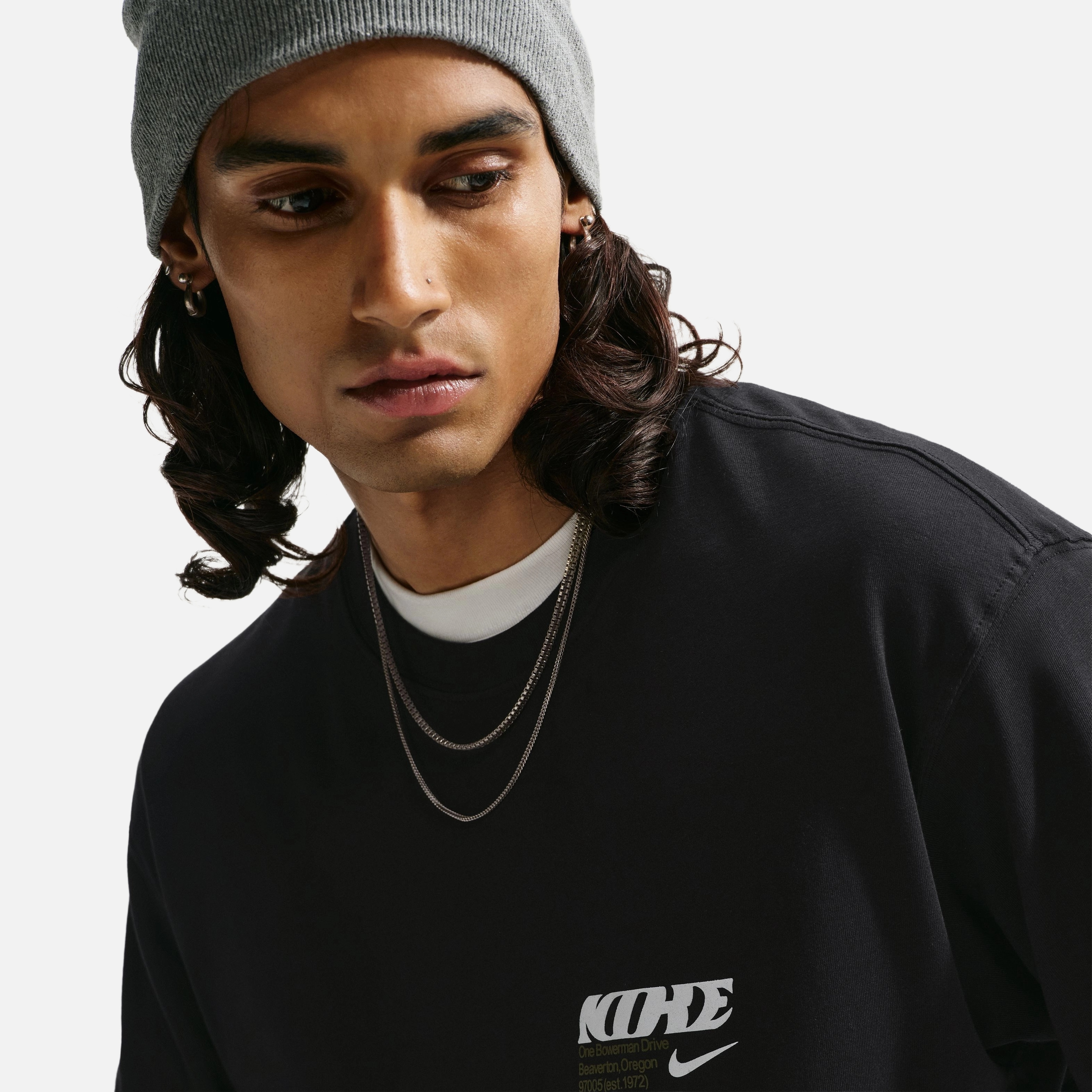 Nike Sportswear Loose Fit Poster Erkek Tişört