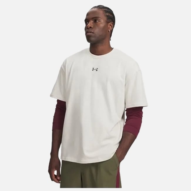 Under Armour Heavyweight Metal Logo Erkek Tişört