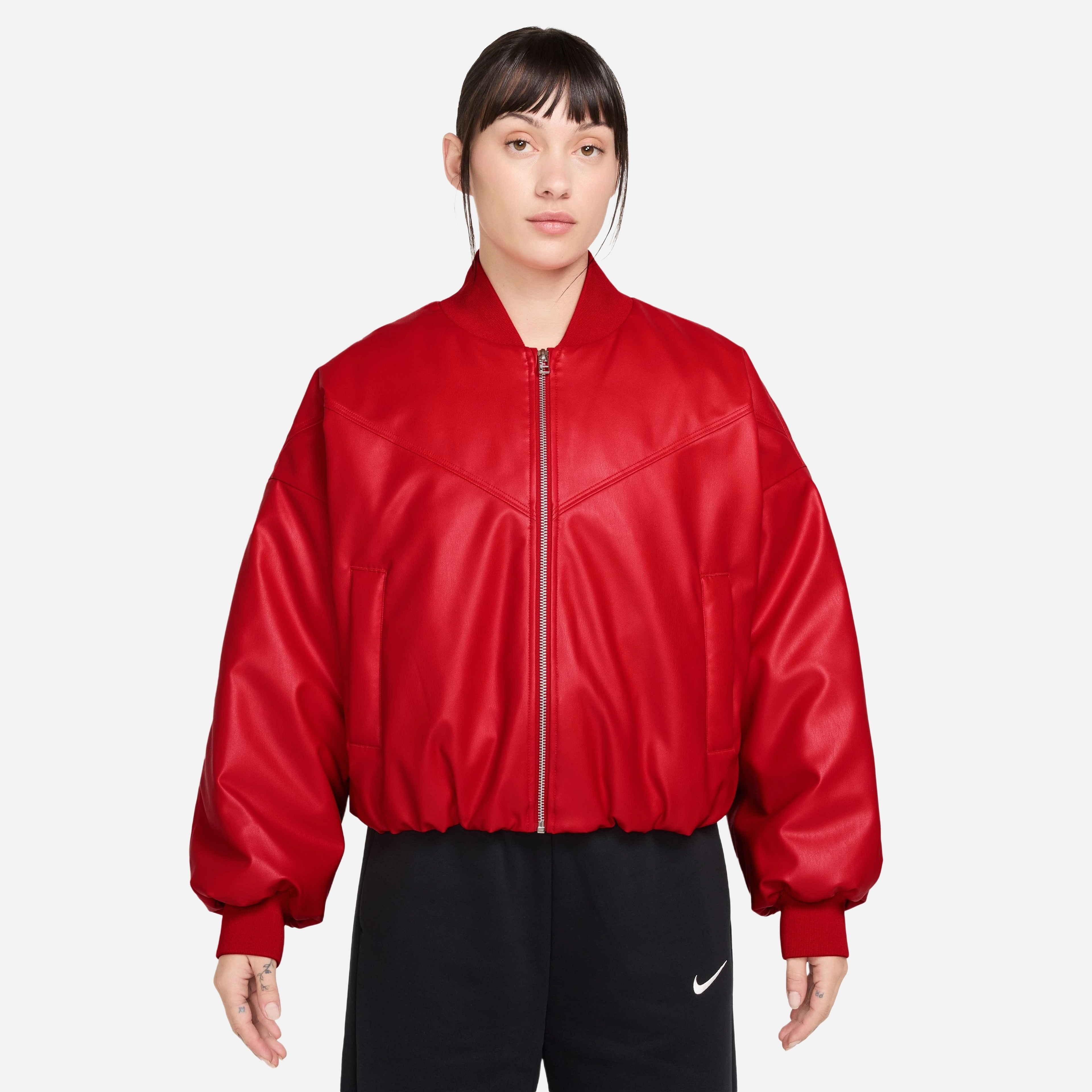 Nike Tf Pleather Bomber Kadın Ceket