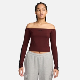 Nike Street Exps Off-Shoulder Kadın Tişört