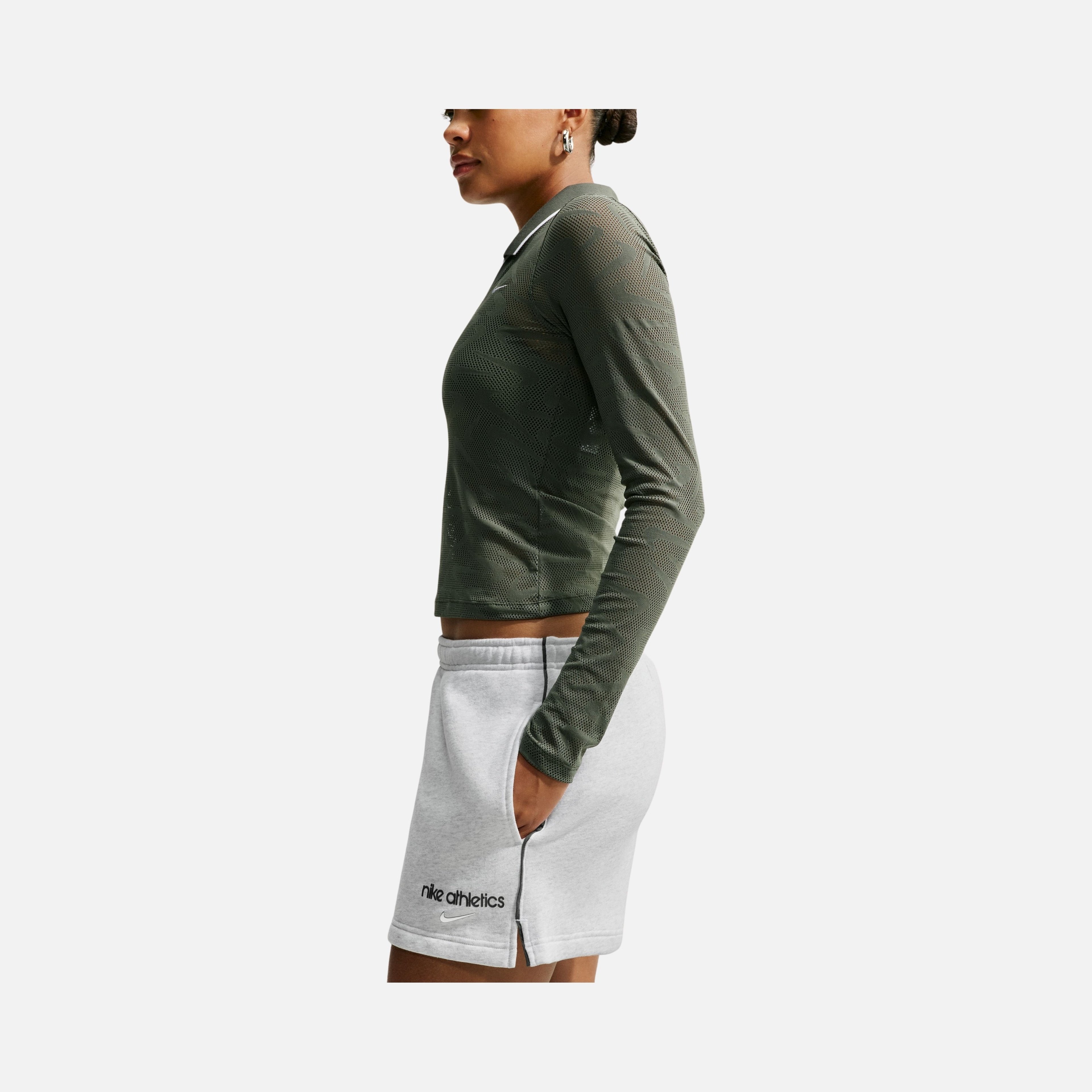 Nike Studio Fleece Medium Weight Mid-Rise Kadın Şort