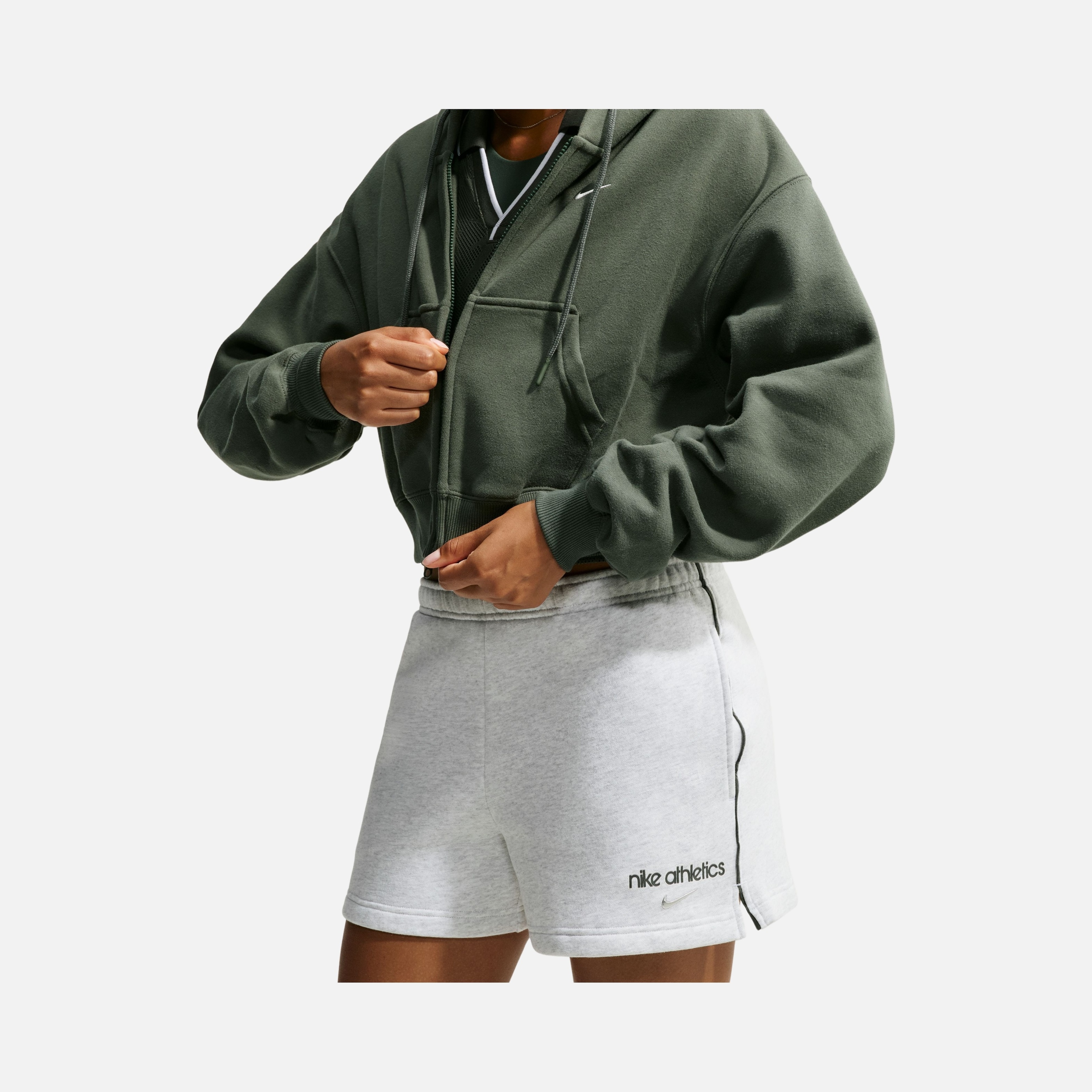 Nike Studio Fleece Medium Weight Mid-Rise Kadın Şort