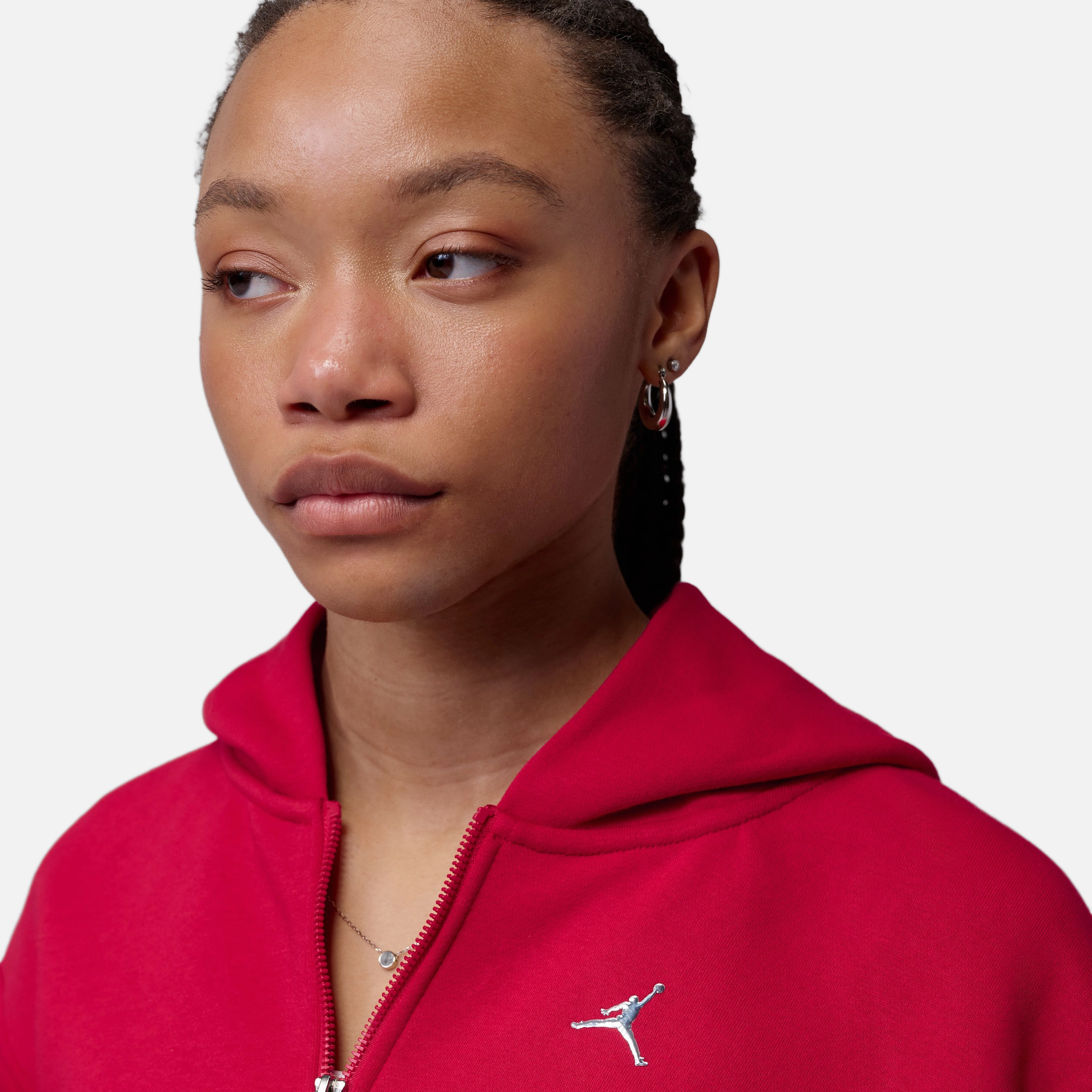 Nike Jordan Brooklyn Fleece Md Crop Full-zip Kadın Ceket