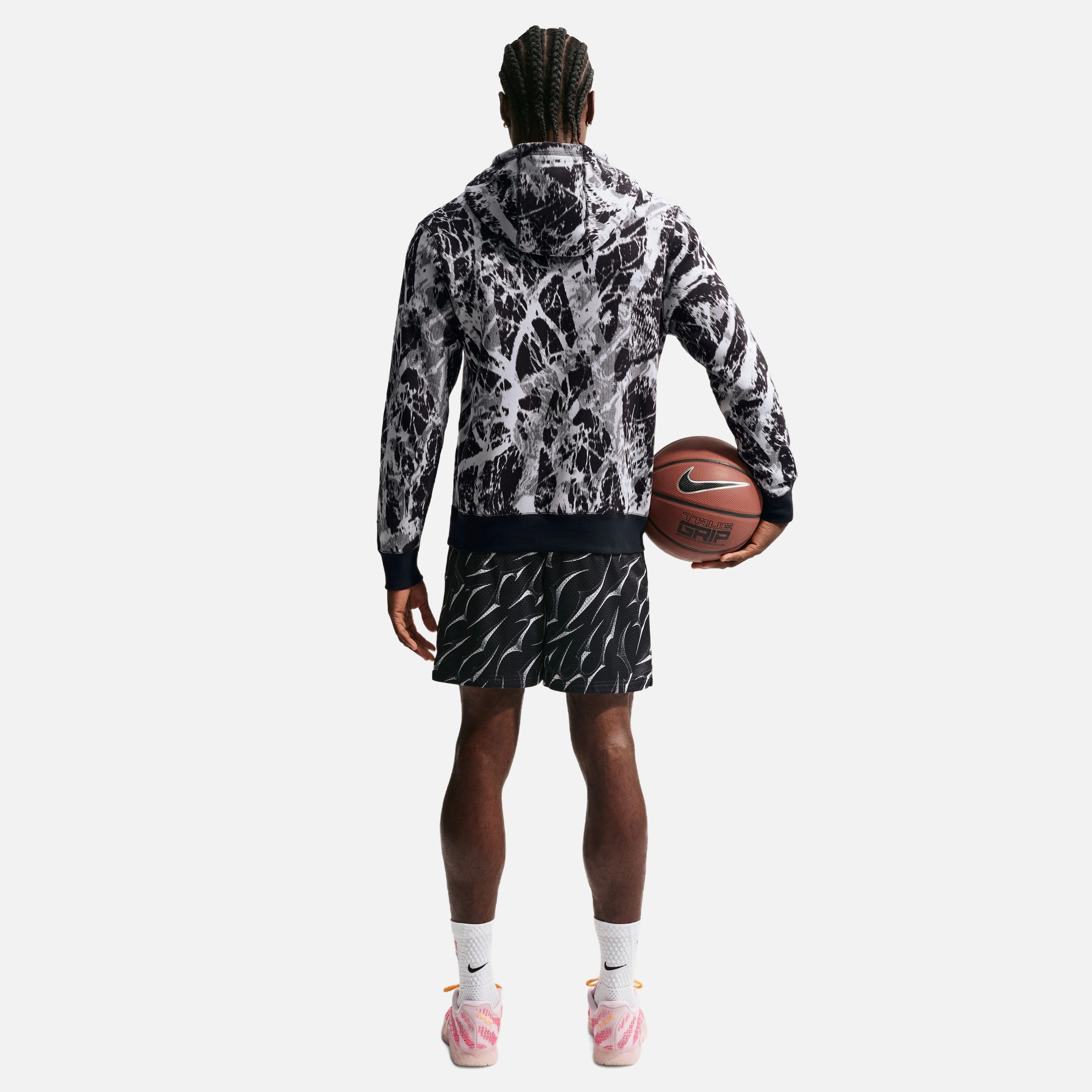 Nike Ja Club Hoodie Aop Erkek Sweatshirt