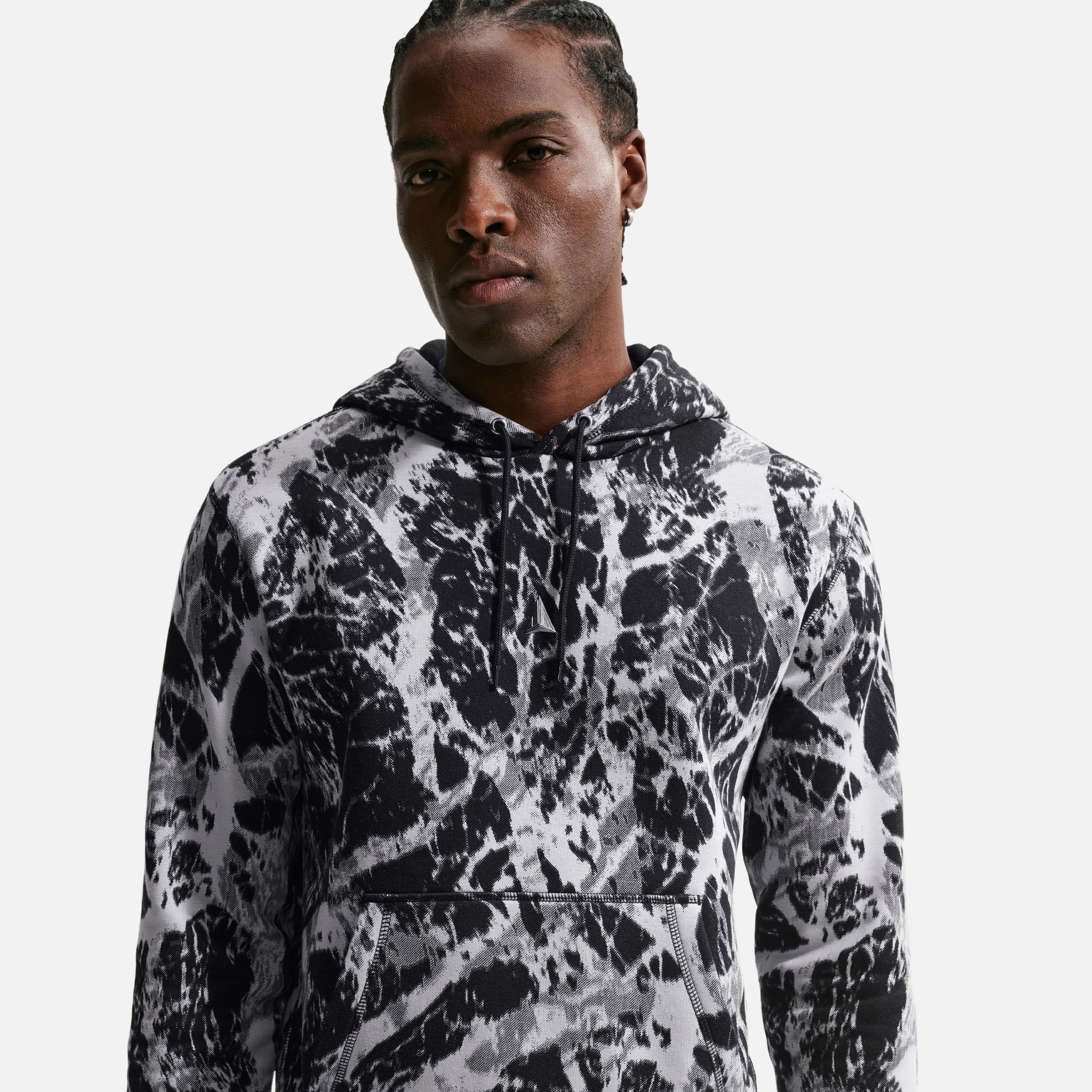 Nike Ja Club Hoodie Aop Erkek Sweatshirt