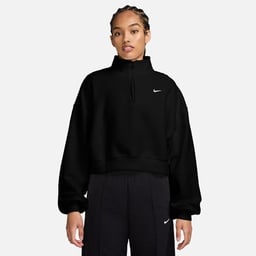Nike Studio Fleece Plsh Oversize Crop Quarter-zip Kadın Sweatshirt